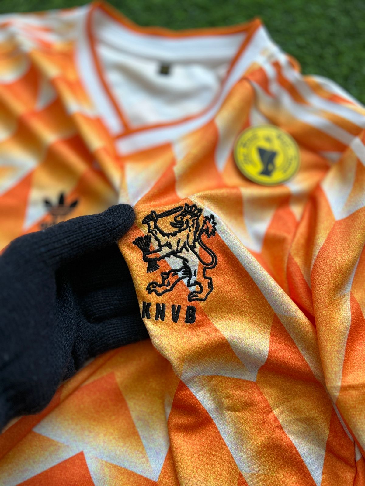 NETHARLANDS 1988 HOME KIT, HALFSLEEVE EMBROIDERY