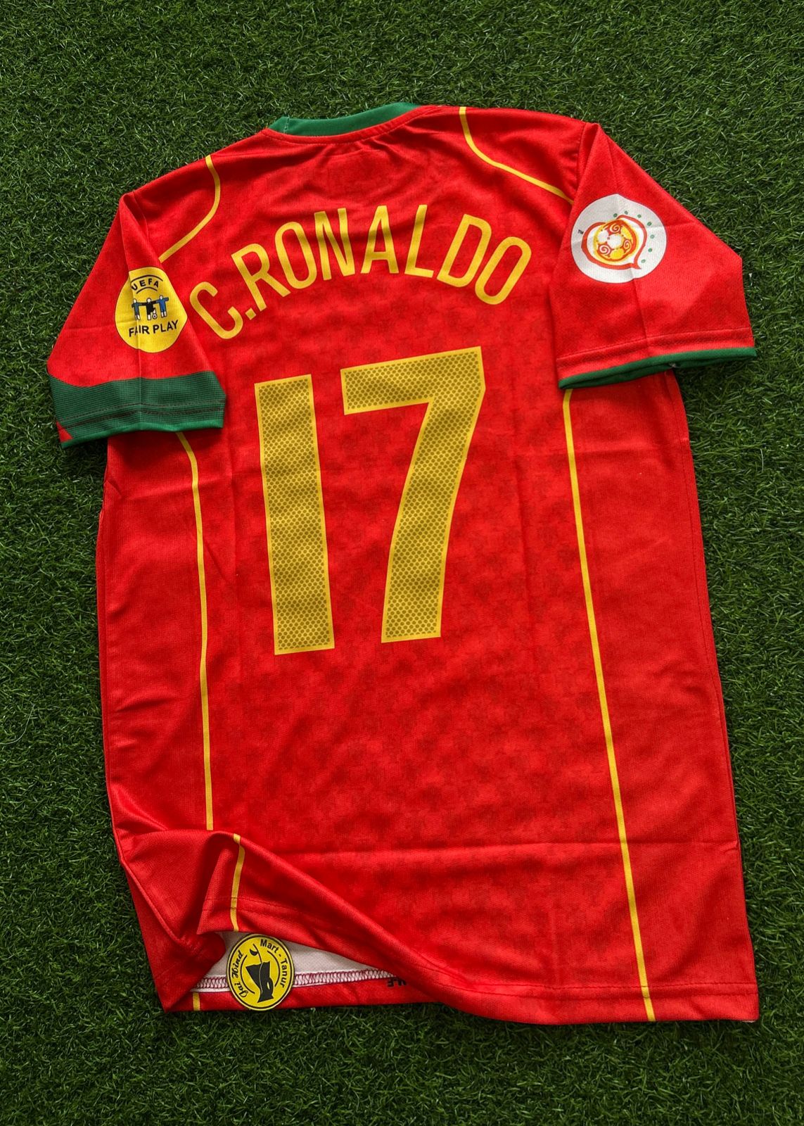 PORTUGAL 2004 HOME KIT, HALFSLEEVE EMBROIDERY