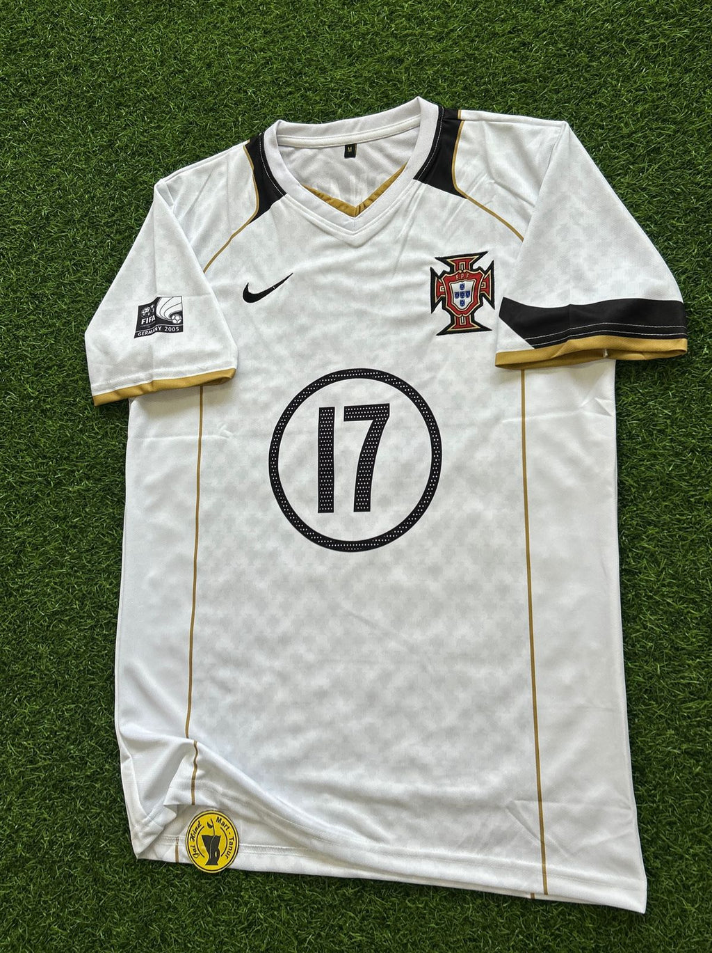 PORTUGAL 2004 AWAY KIT, HALFSLEEVE EMBROIDERY