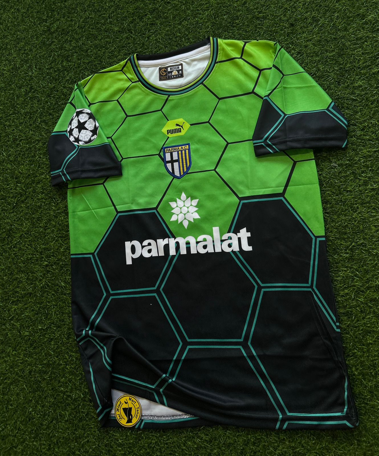 PARMA CALCIO 1997-98 GK KIT, HALFSLEEVE EMBROIDERY