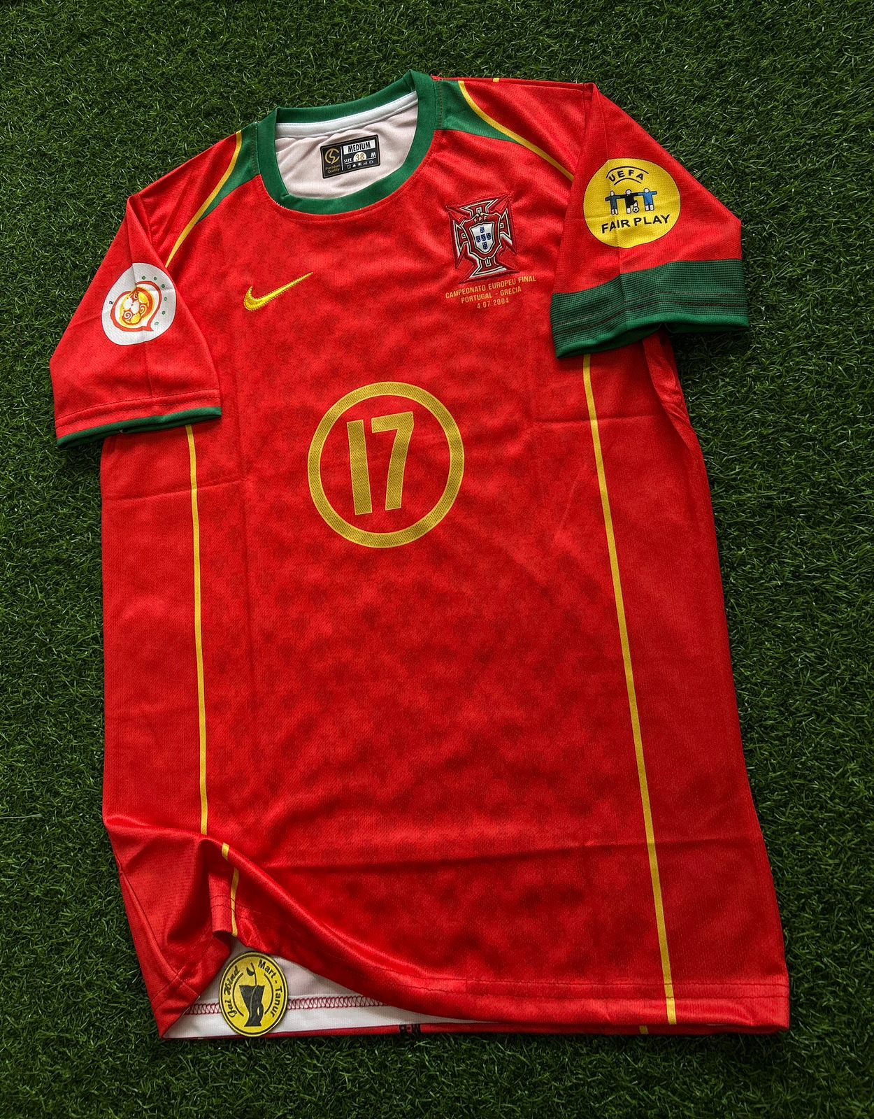 PORTUGAL 2004 HOME KIT, HALFSLEEVE EMBROIDERY