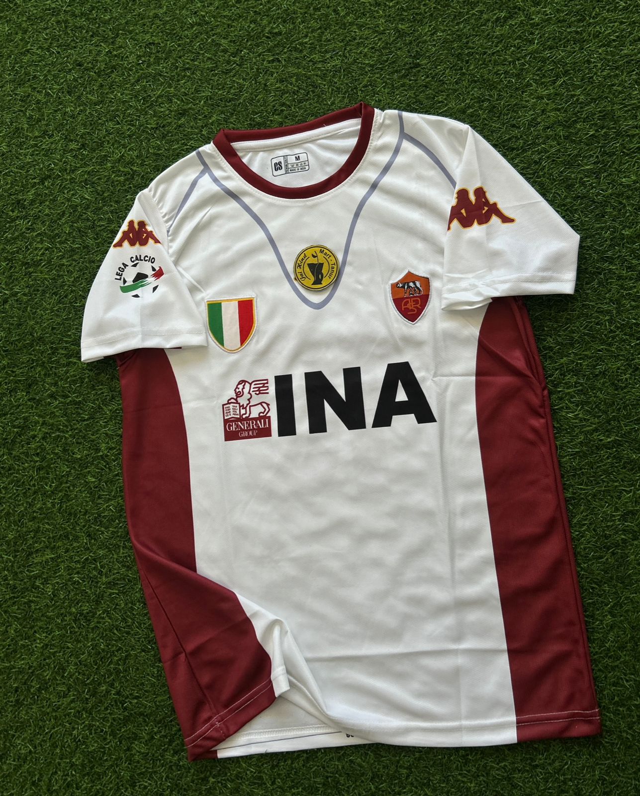 ROMA 2001-02 AWAY KIT, HALFSLEEVE EMBROIDERY