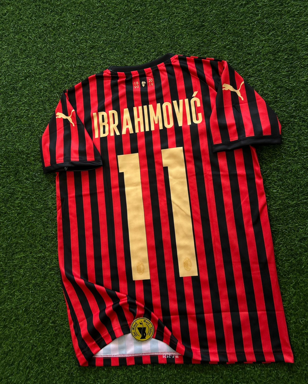 AC MILAN 120TH ANNIVERSARY SPECIAL EDITION , HALFSLEEVE EMBROIDERY