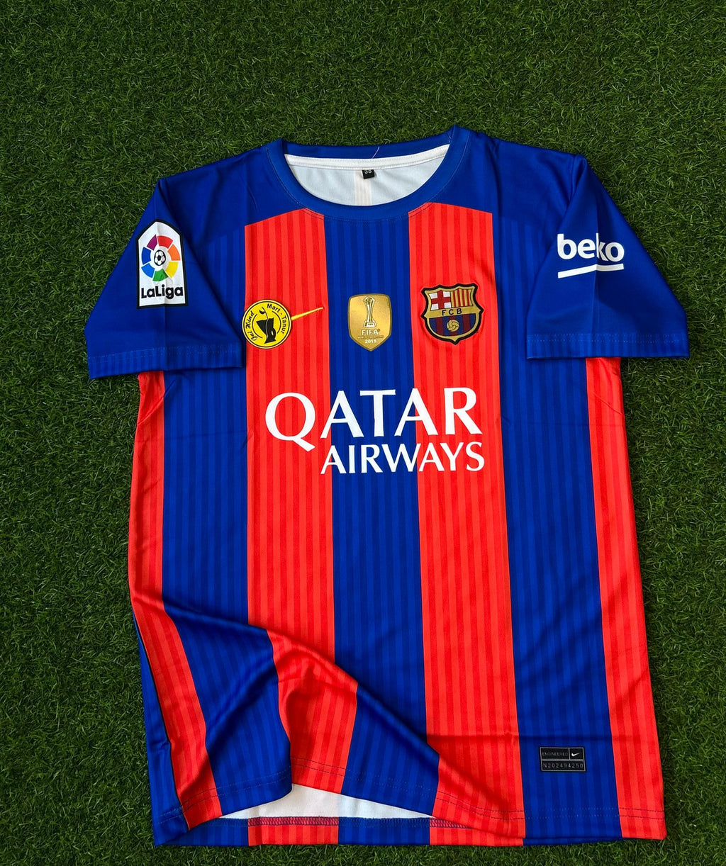 BARCELONA 2016-17 HOME KIT, HALFSLEEVE EMBROIDERY