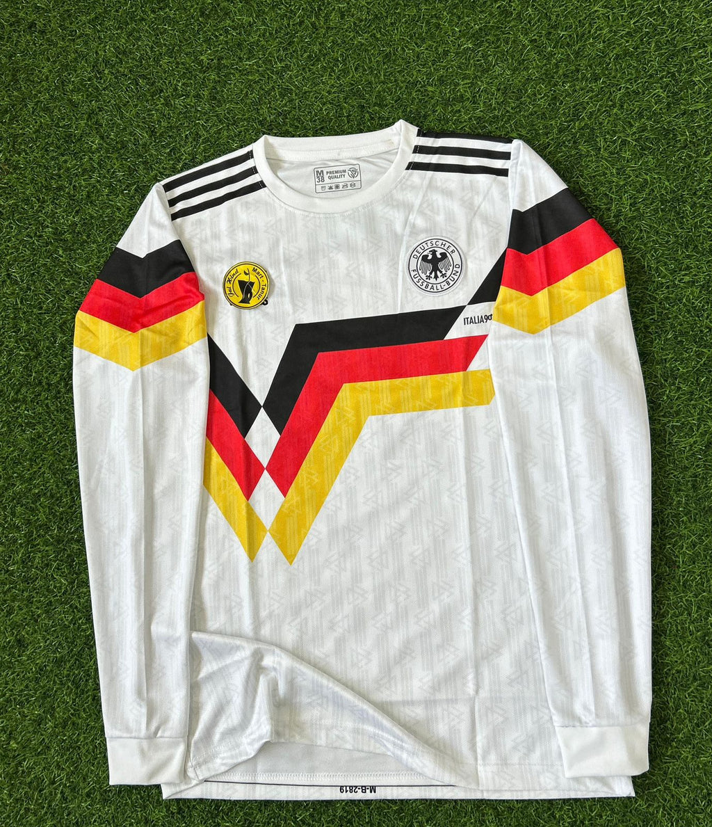 GERMANY 1990 WORLD CUP HOME KIT, FULLSLEEVE EMBROIDERY
