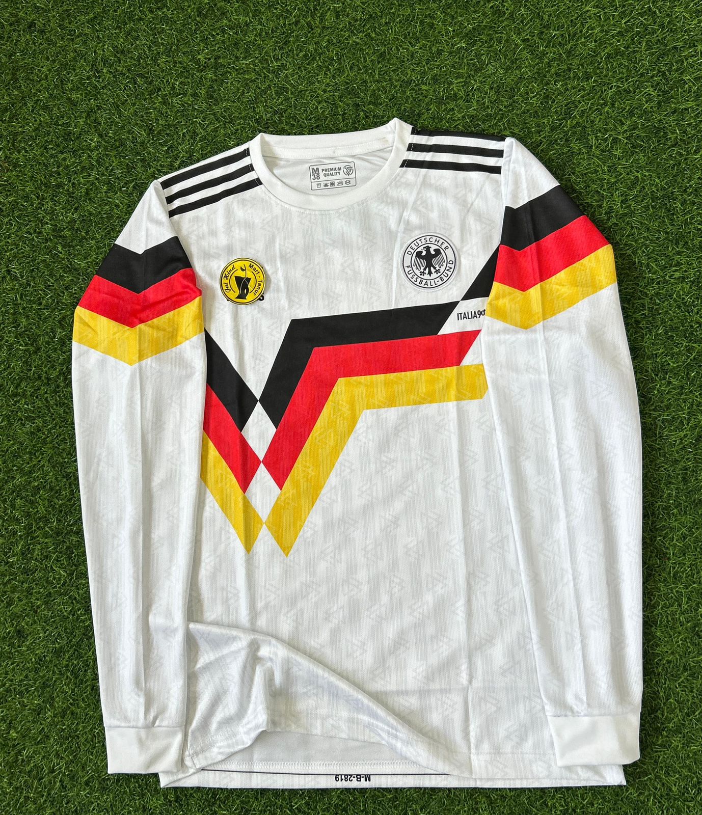 GERMANY 1990 WORLD CUP HOME KIT, FULLSLEEVE EMBROIDERY