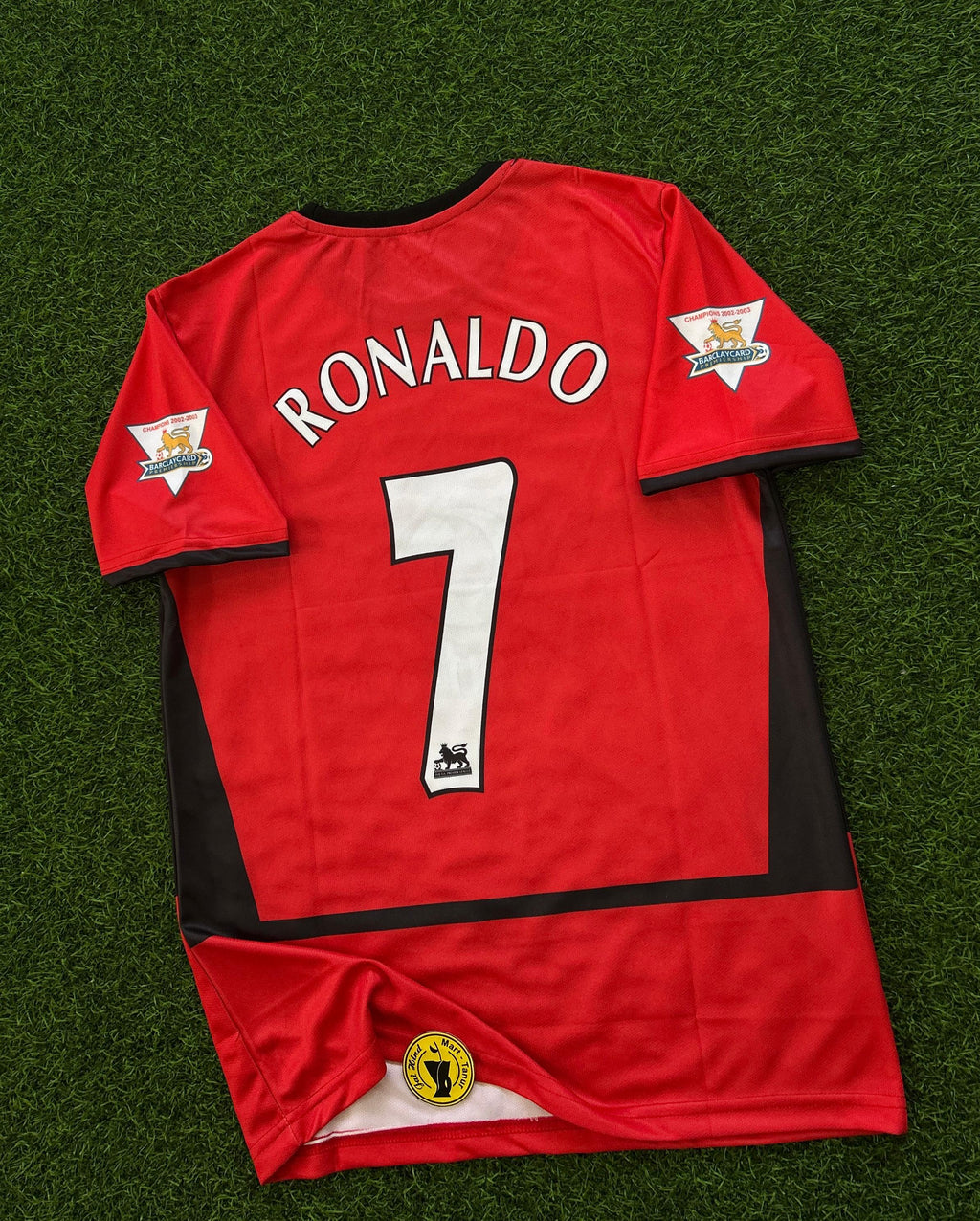 MAN UNITED 2002-04 HOME KIT, HALFSLEEVE EMBROIDERY