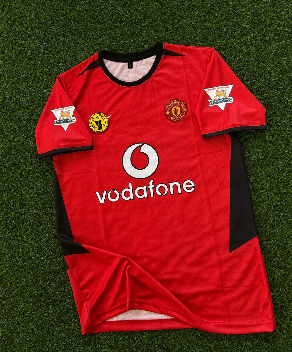 MAN UNITED 2002-04 HOME KIT, HALFSLEEVE EMBROIDERY