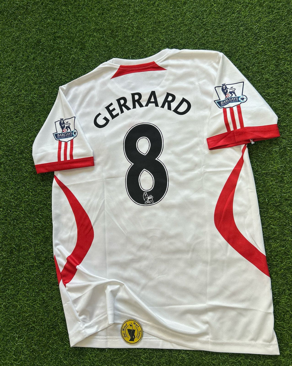 LIVERPOOL 2007-08 AWAY KIT, HALFSLEEVE EMBROIDERY