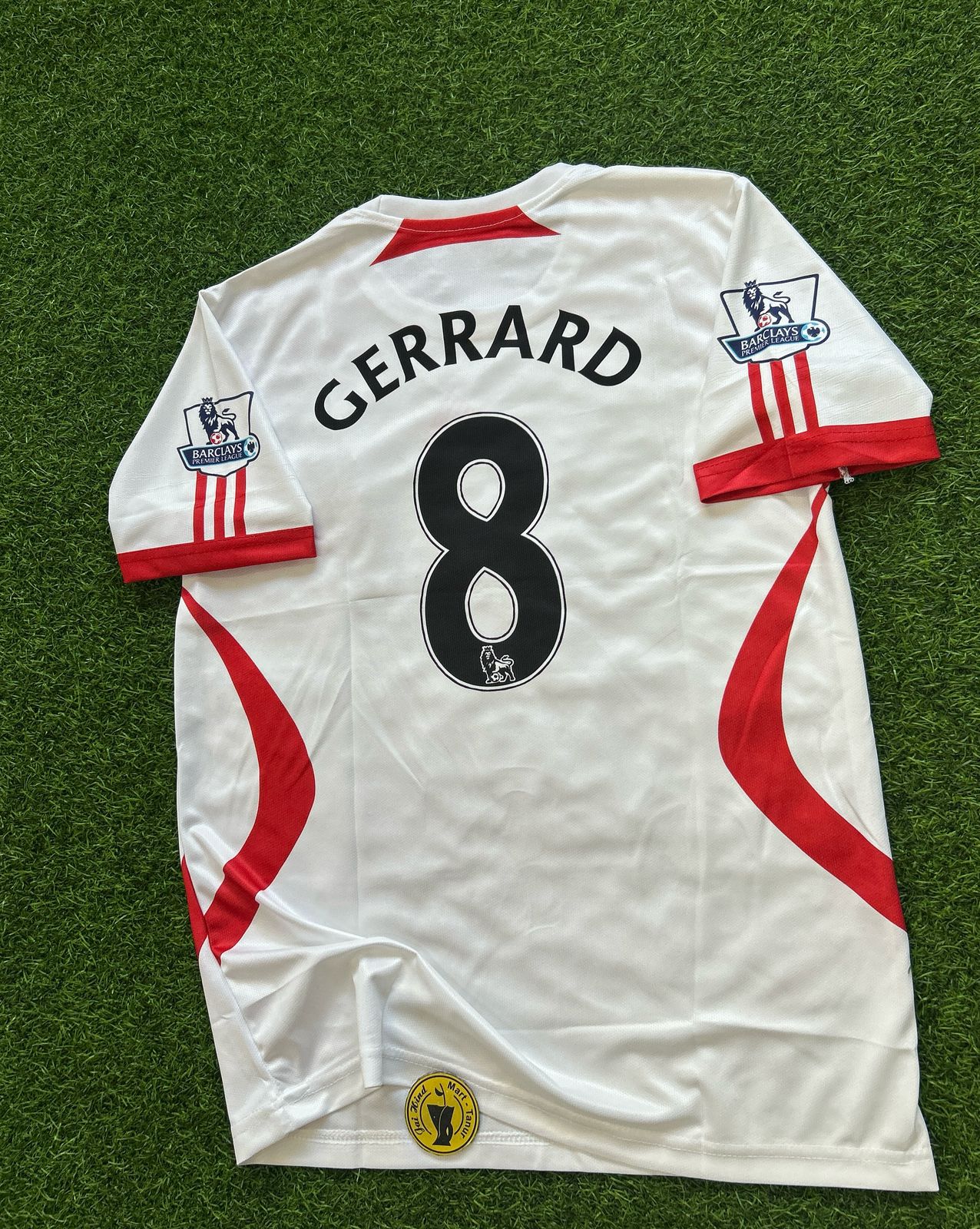 LIVERPOOL 2007-08 AWAY KIT, HALFSLEEVE EMBROIDERY