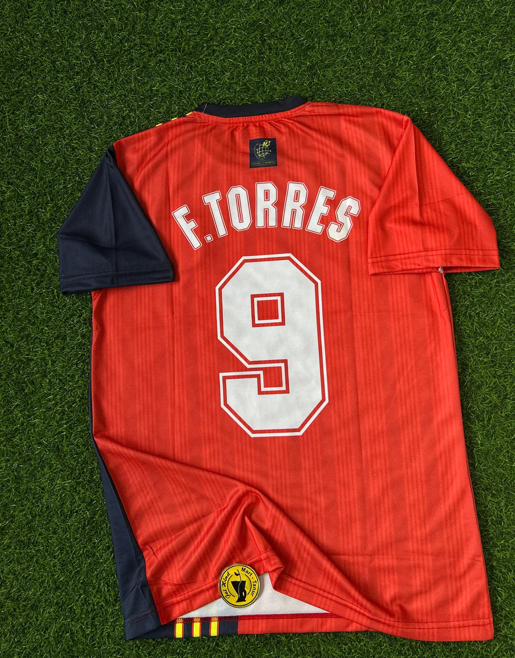 SPAIN 1996 HOME KIT, HALFSLEEVE EMBROIDERY