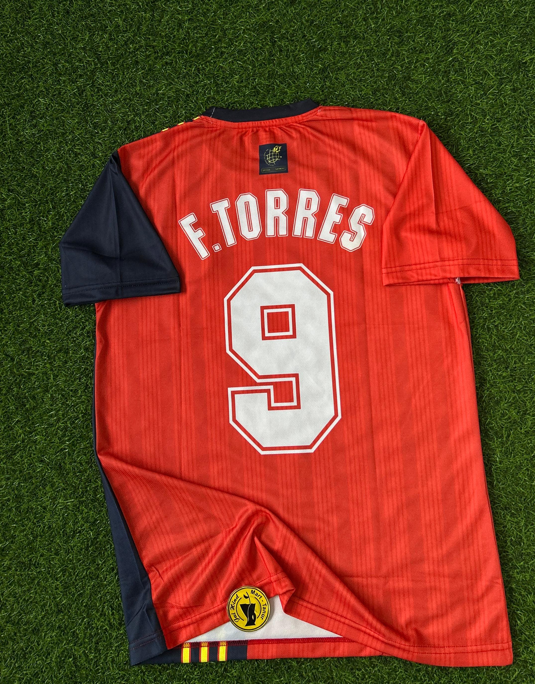 SPAIN 1996 HOME KIT, HALFSLEEVE EMBROIDERY