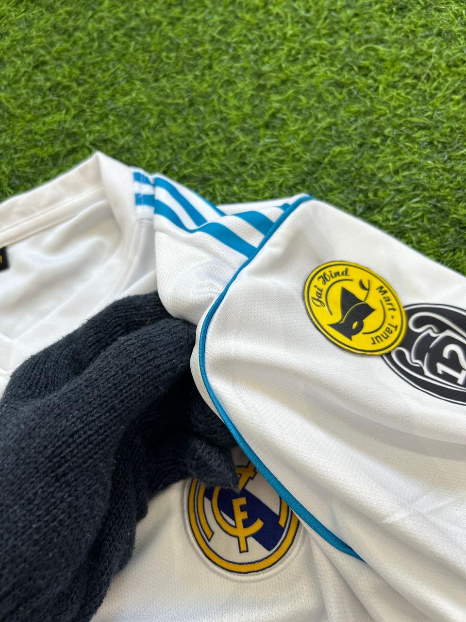 REAL MADRID 2017-18 HOME KIT, HALFSLEEVE EMBROIDERY