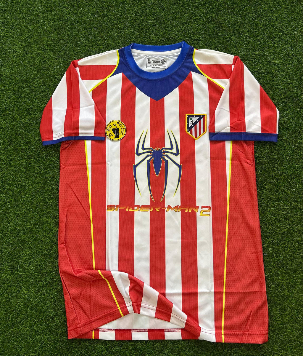ATLETICO MADRID 2004-05 HOME KIT, HALFSLEEVE EMBROIDERY