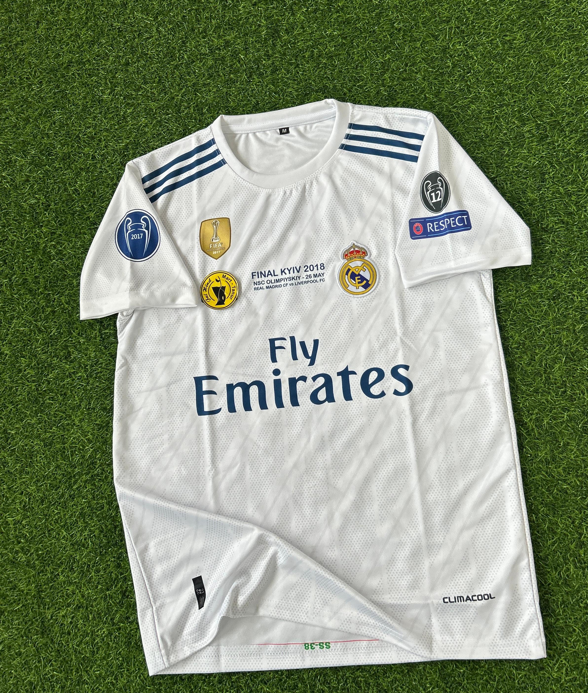 REAL MADRID 2017-18 HOME KIT, HALFSLEEVE EMBROIDERY