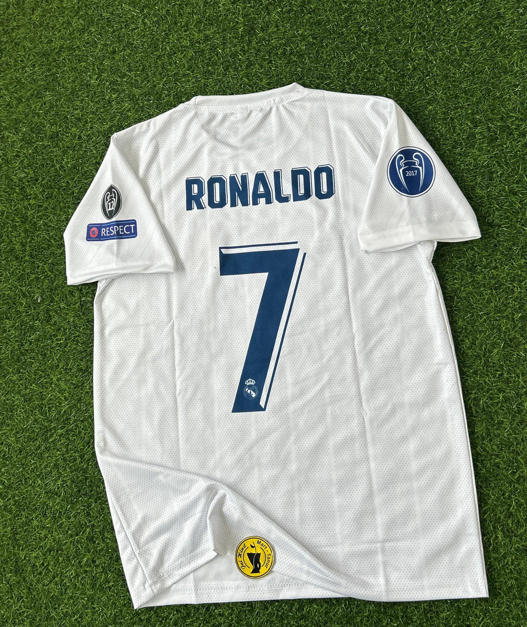 REAL MADRID 2017-18 HOME KIT, HALFSLEEVE EMBROIDERY
