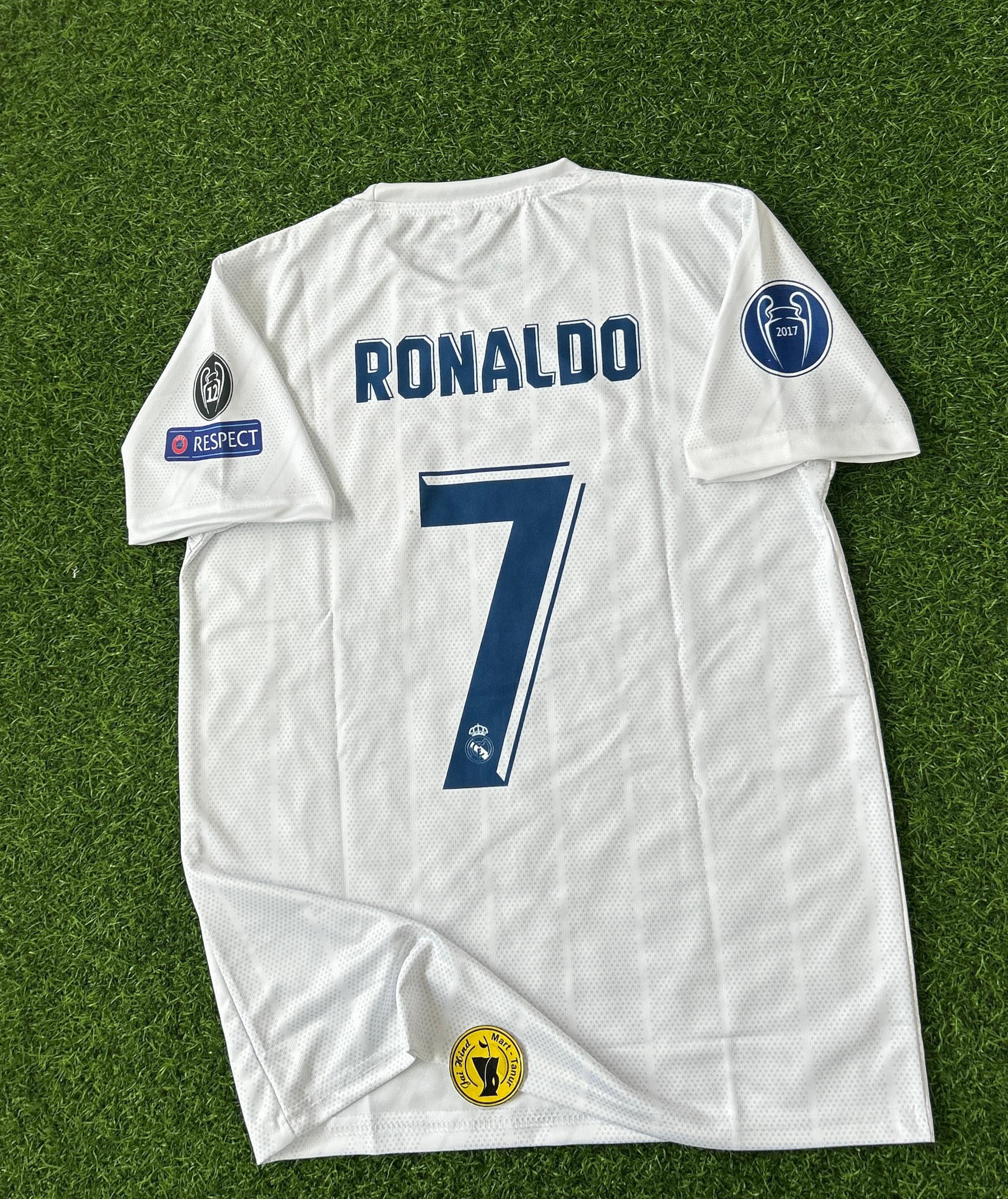 REAL MADRID 2017-18 HOME KIT, HALFSLEEVE EMBROIDERY