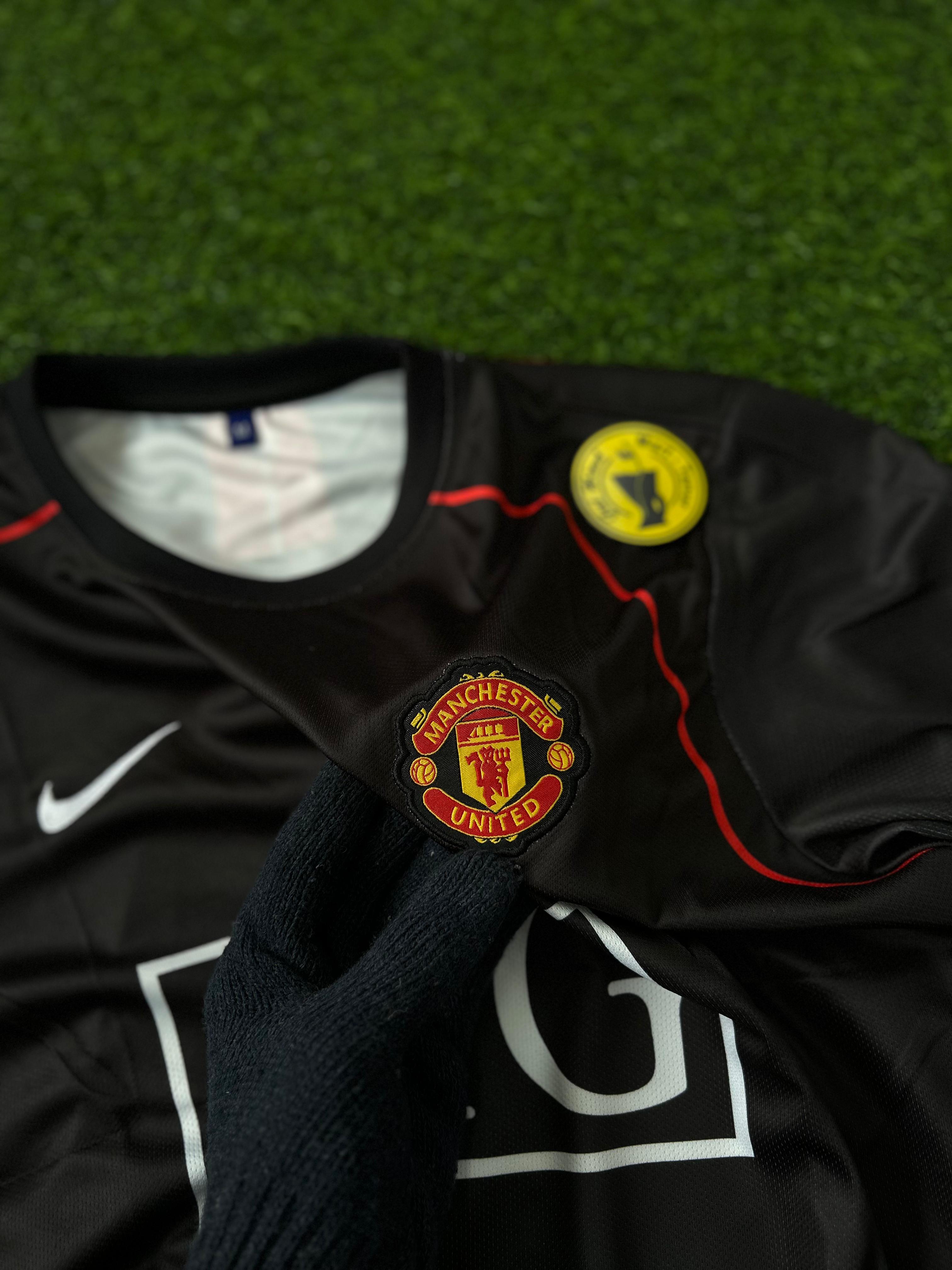 MAN UNITED 2007-08 AWAY KIT, HALFSLEEVE EMBROIDERY