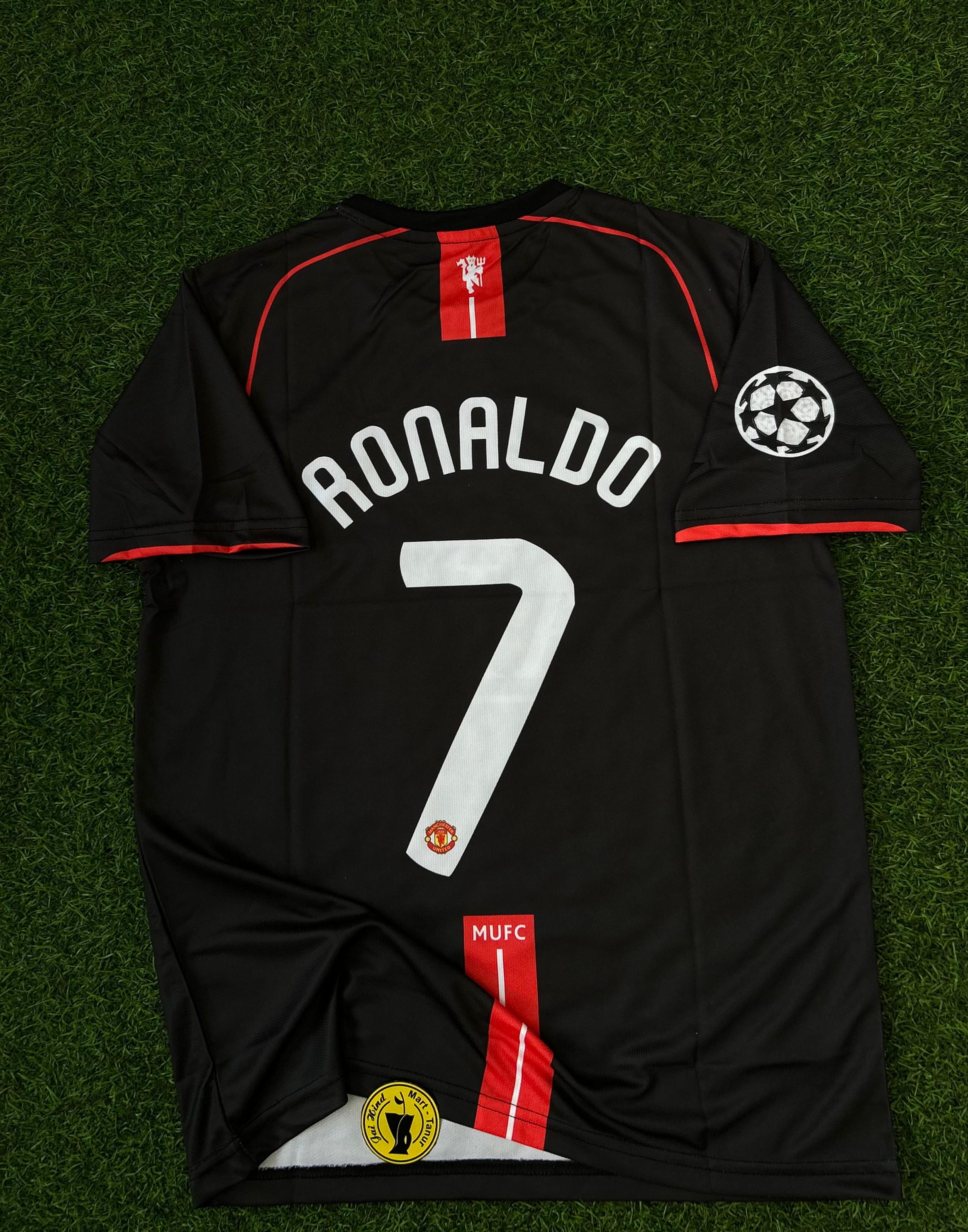 MAN UNITED 2007-08 AWAY KIT, HALFSLEEVE EMBROIDERY