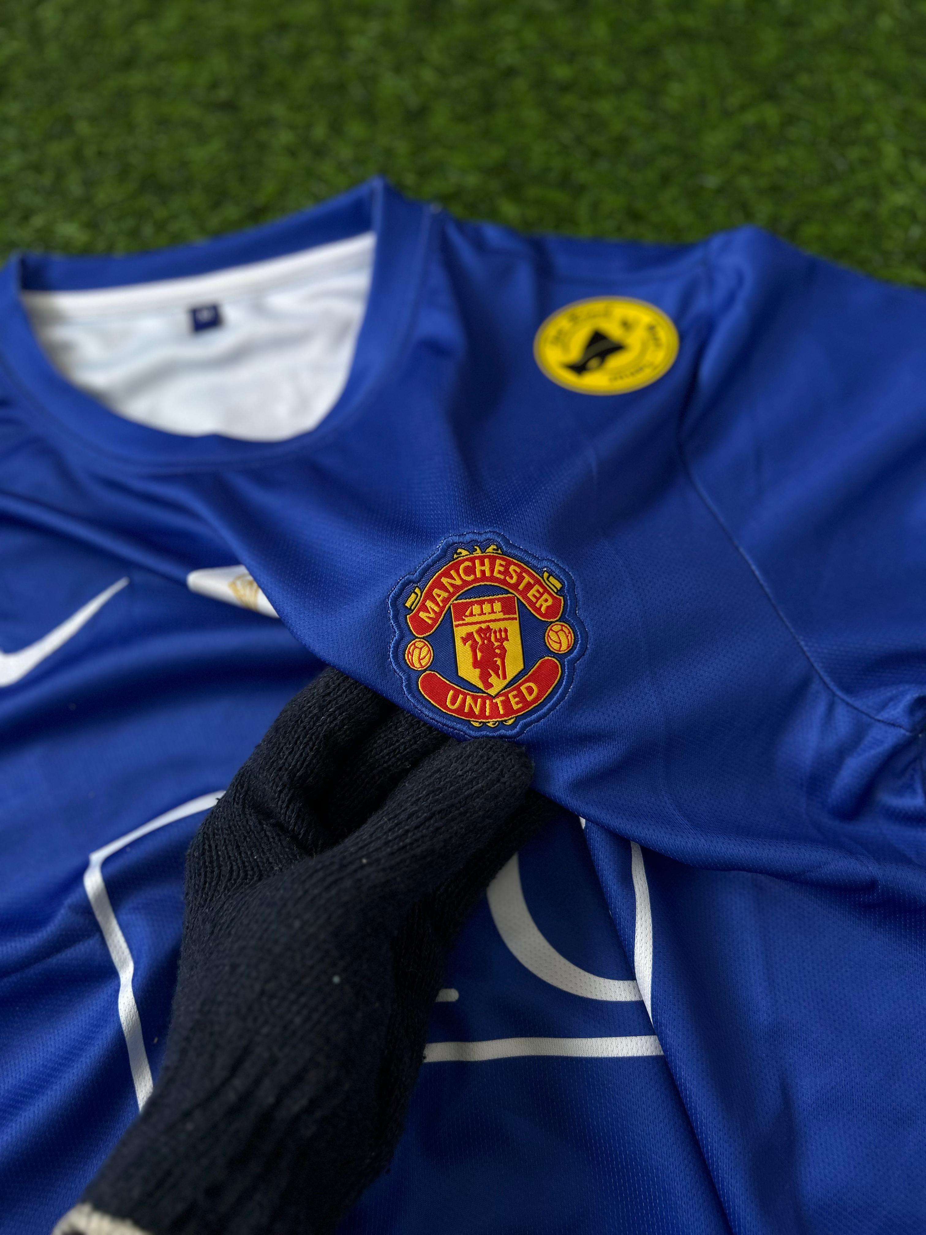 MAN UNITED 2007-08 THIRD KIT, HALFSLEEVE EMBROIDERY