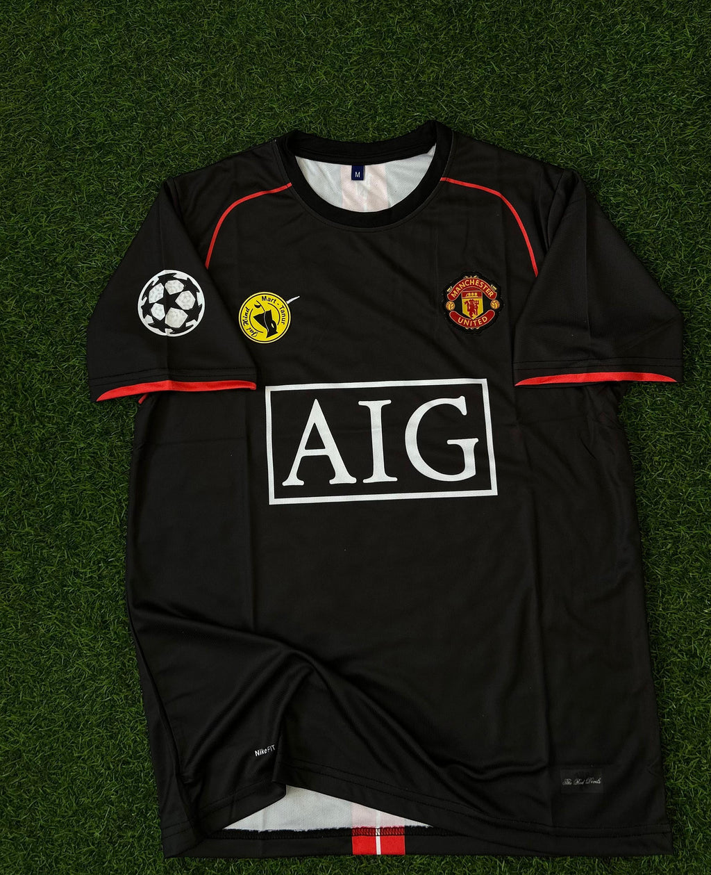 MAN UNITED 2007-08 AWAY KIT, HALFSLEEVE EMBROIDERY
