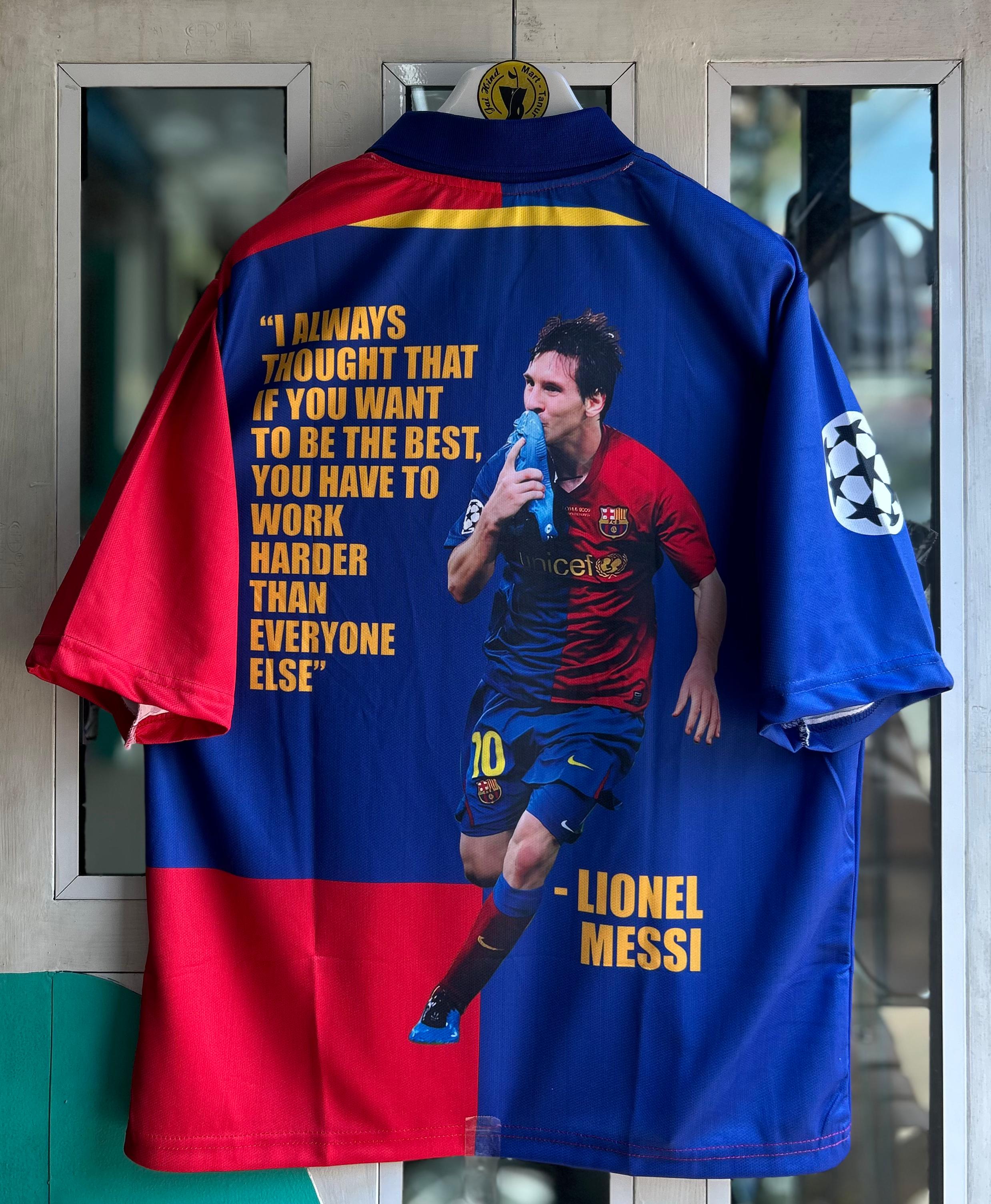 BARCELONA VINTAGE SPECIAL EDITION, MESSI TRIBUTE. FIVESLEEVE POLO SUBLIMATION