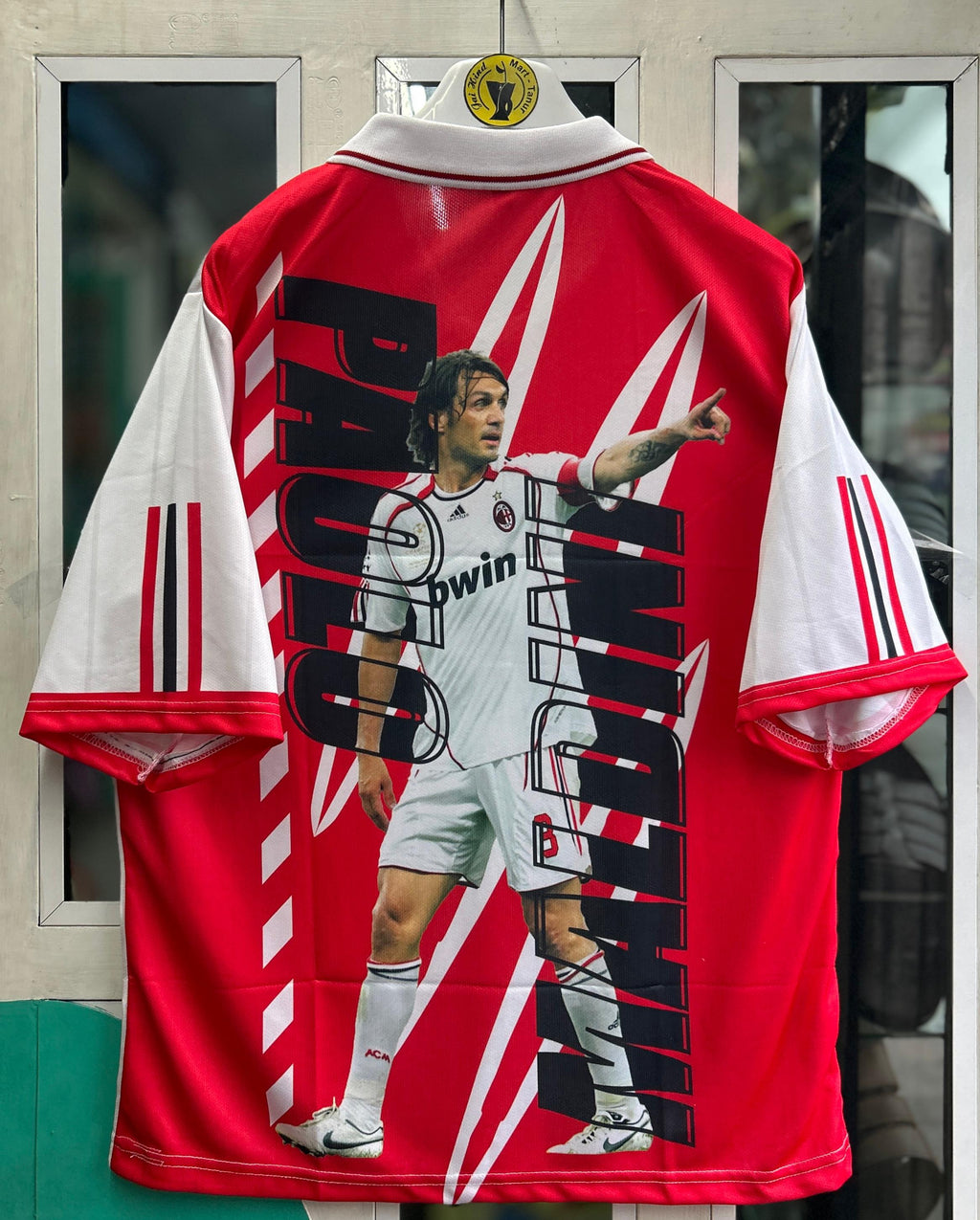 AC MILAN VINTAGE SPECIAL , MALDINI TRIBUTE. FIVESLEEVE POLO SUBLIMATION