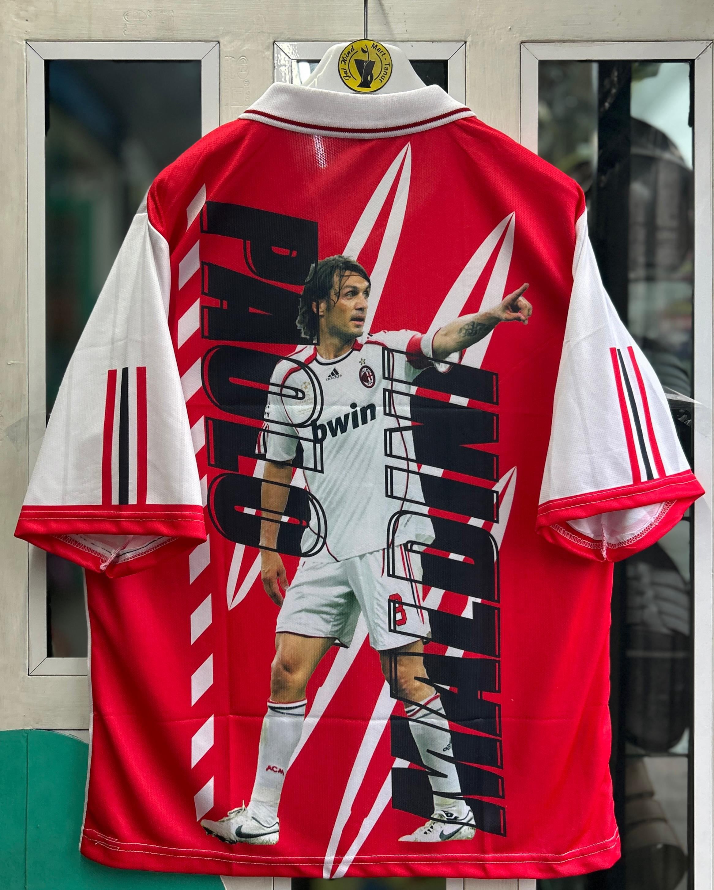 AC MILAN VINTAGE SPECIAL , MALDINI TRIBUTE. FIVESLEEVE POLO SUBLIMATION