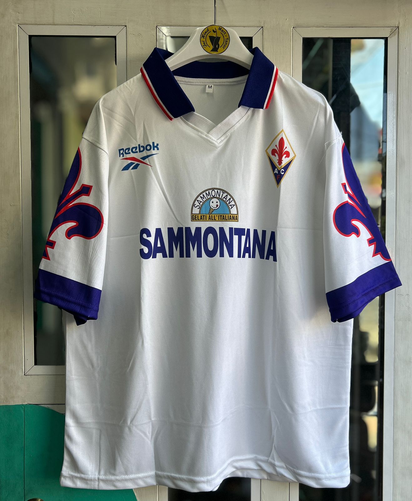 FIORENTINA 1995-96 AWAY KIT, FIVESLEEVE POLO SUBLIMATION