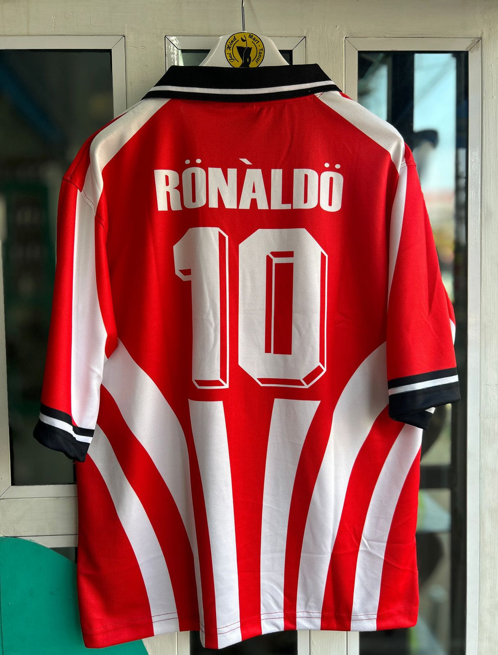 PSV 1996-97 HOME KIT, FIVESLEEVE POLO SUBLIMATION