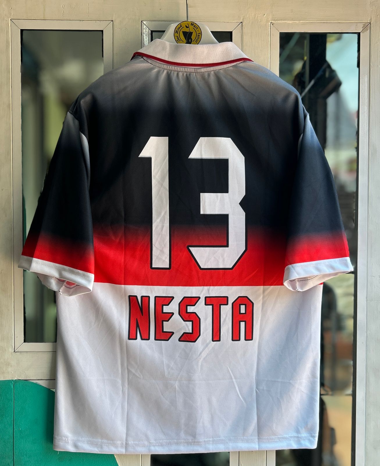 AC MILAN 1995-96 TRAINING KIT, FIVESLEEVE POLO SUBLIMATION
