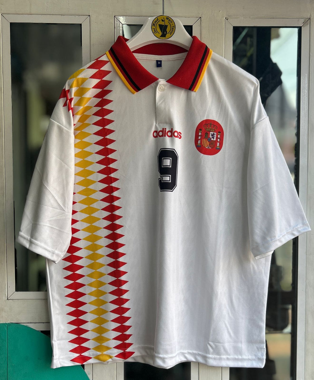SPAIN 1994 AWAY KIT, FIVESLEEVE POLO SUBLIMATION