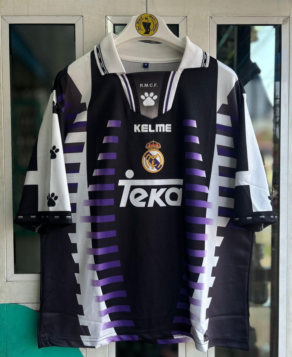 REAL MADRID 1997-98 THIRD KIT, FIVESLEEVE POLO SUBLIMATION