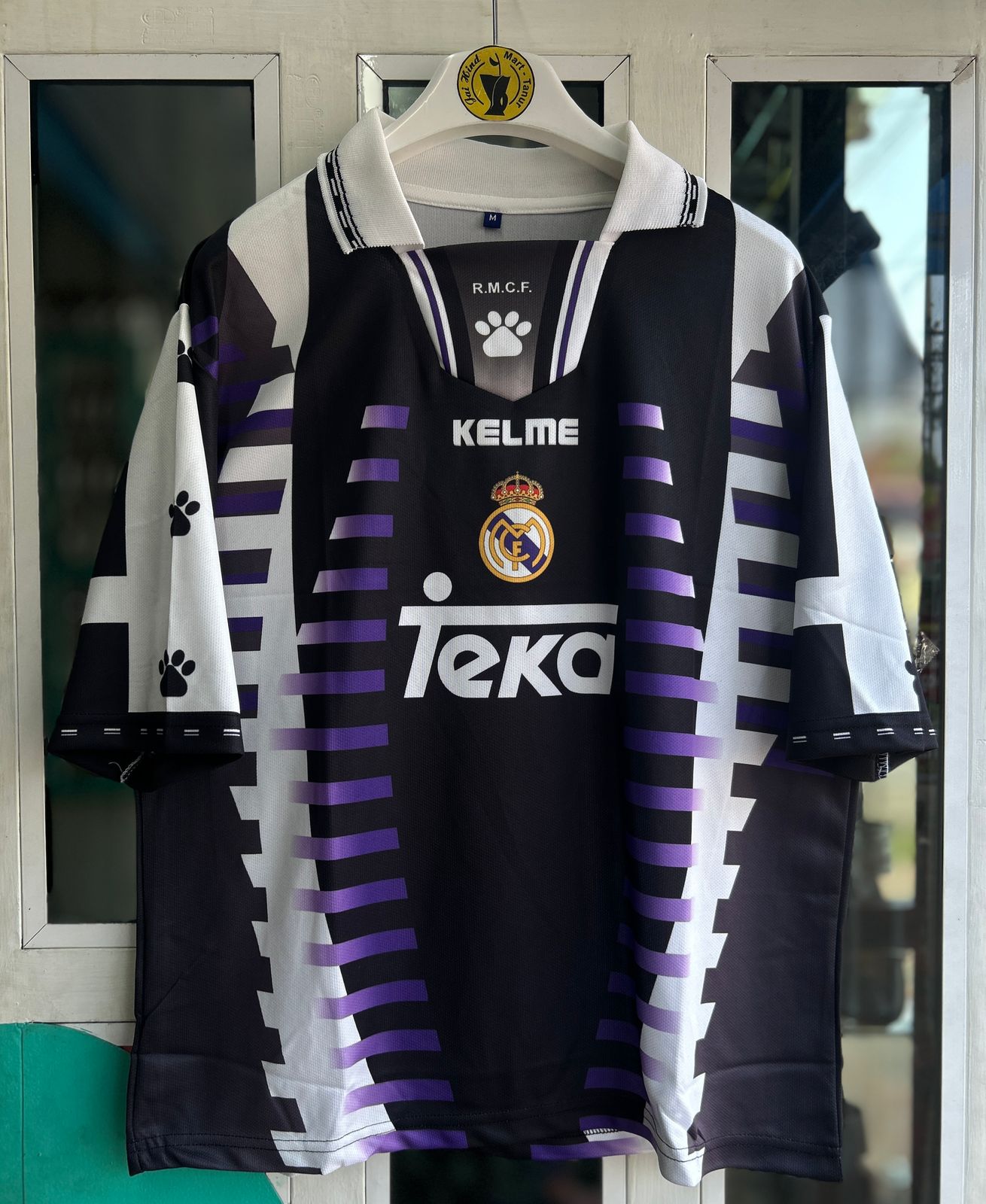 REAL MADRID 1997-98 THIRD KIT, FIVESLEEVE POLO SUBLIMATION