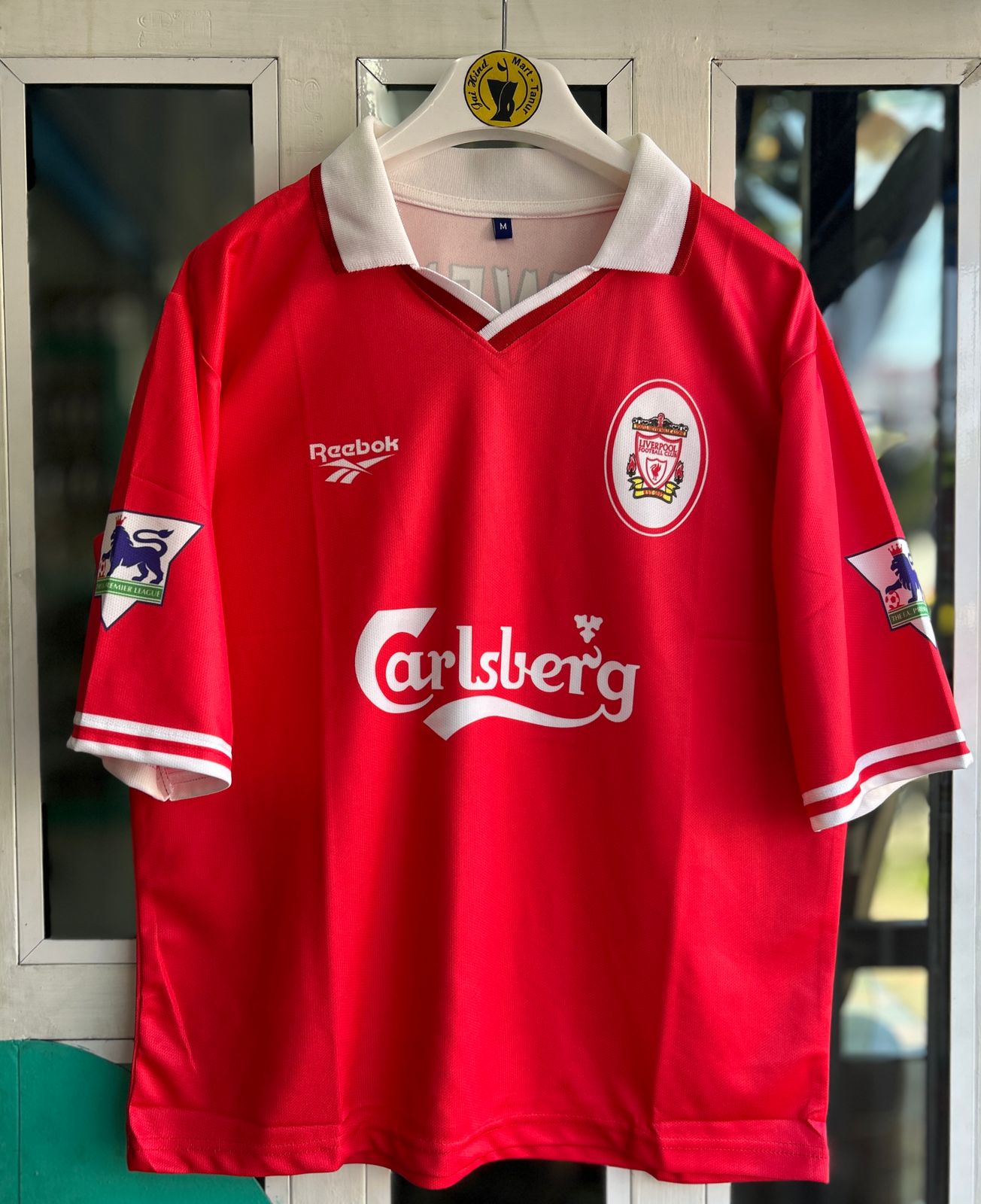 LIVERPOOL 1996-98 HOME KIT, FIVESLEEVE POLO SUBLIMATION