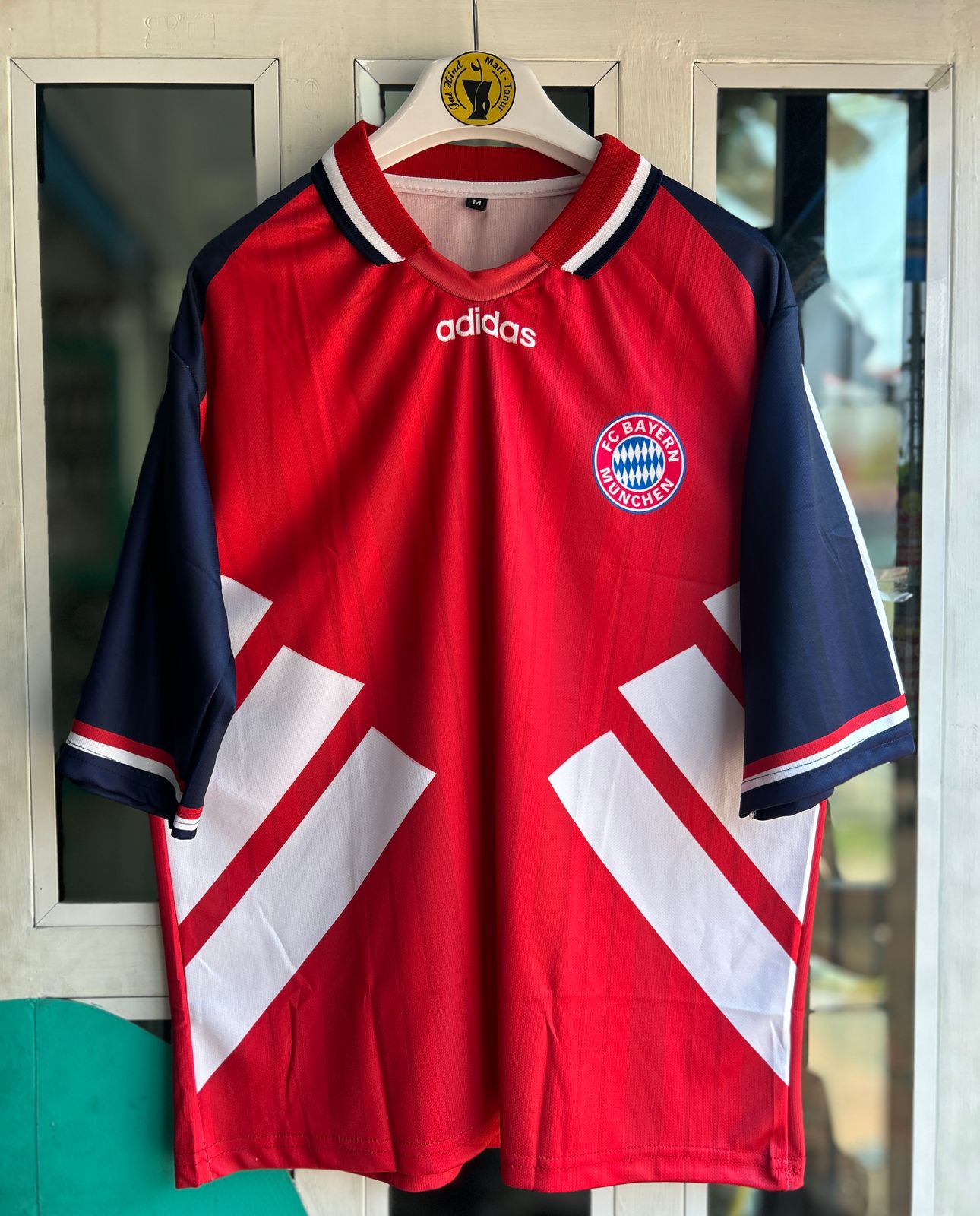BAYERN MUNICH 1993-95 HOME KIT, FIVESLEEVE POLO SUBLIMATION