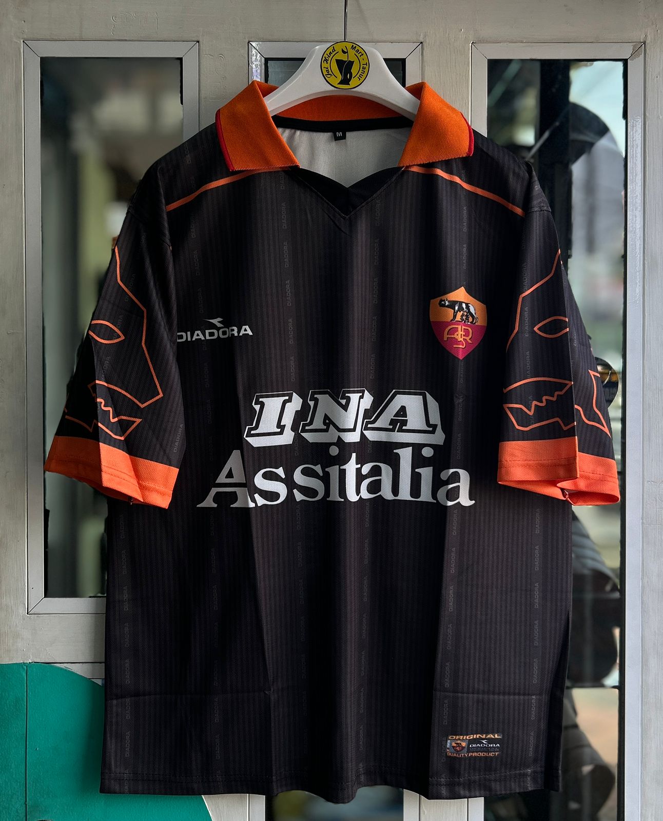 ROMA 1999-00 THIRD KIT, FIVESLEEVE POLO SUBLIMATION