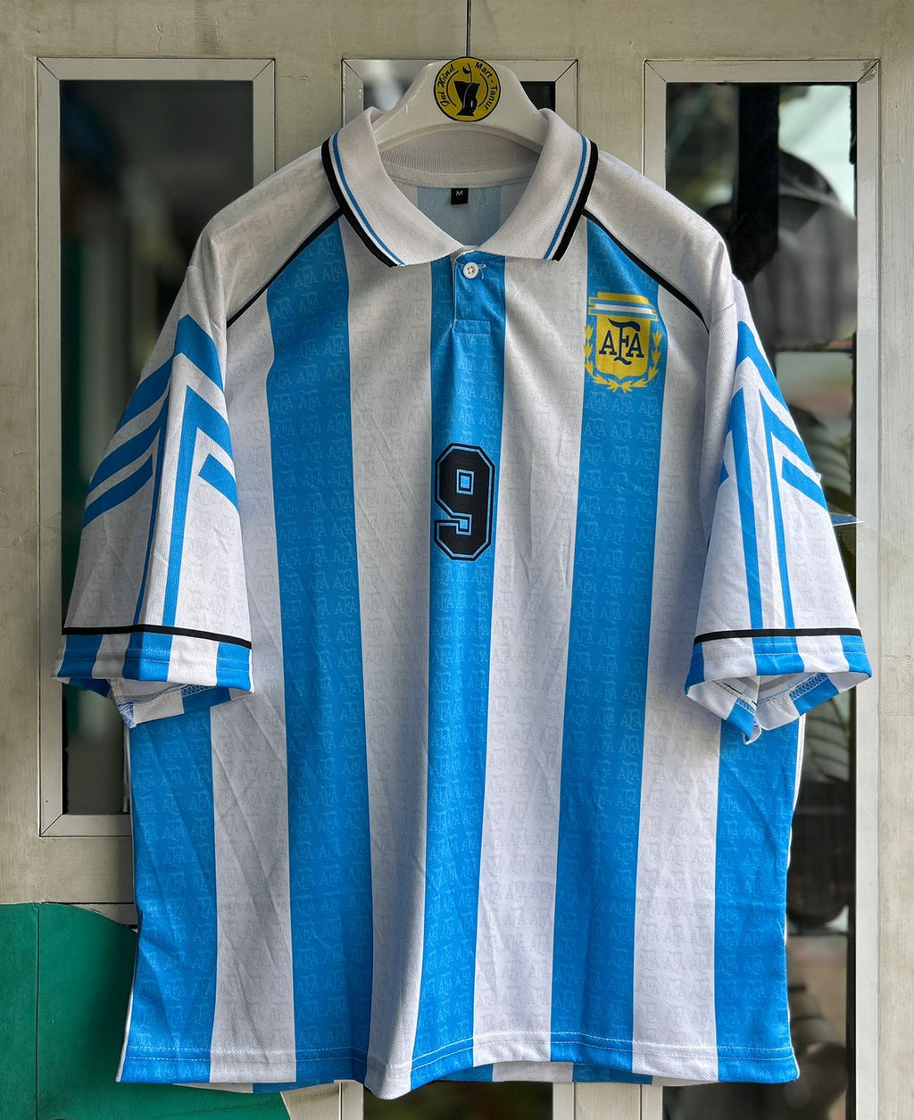 ARGENTINA 1997 HOME KIT, FIVESLEEVE POLO SUBLIMATION