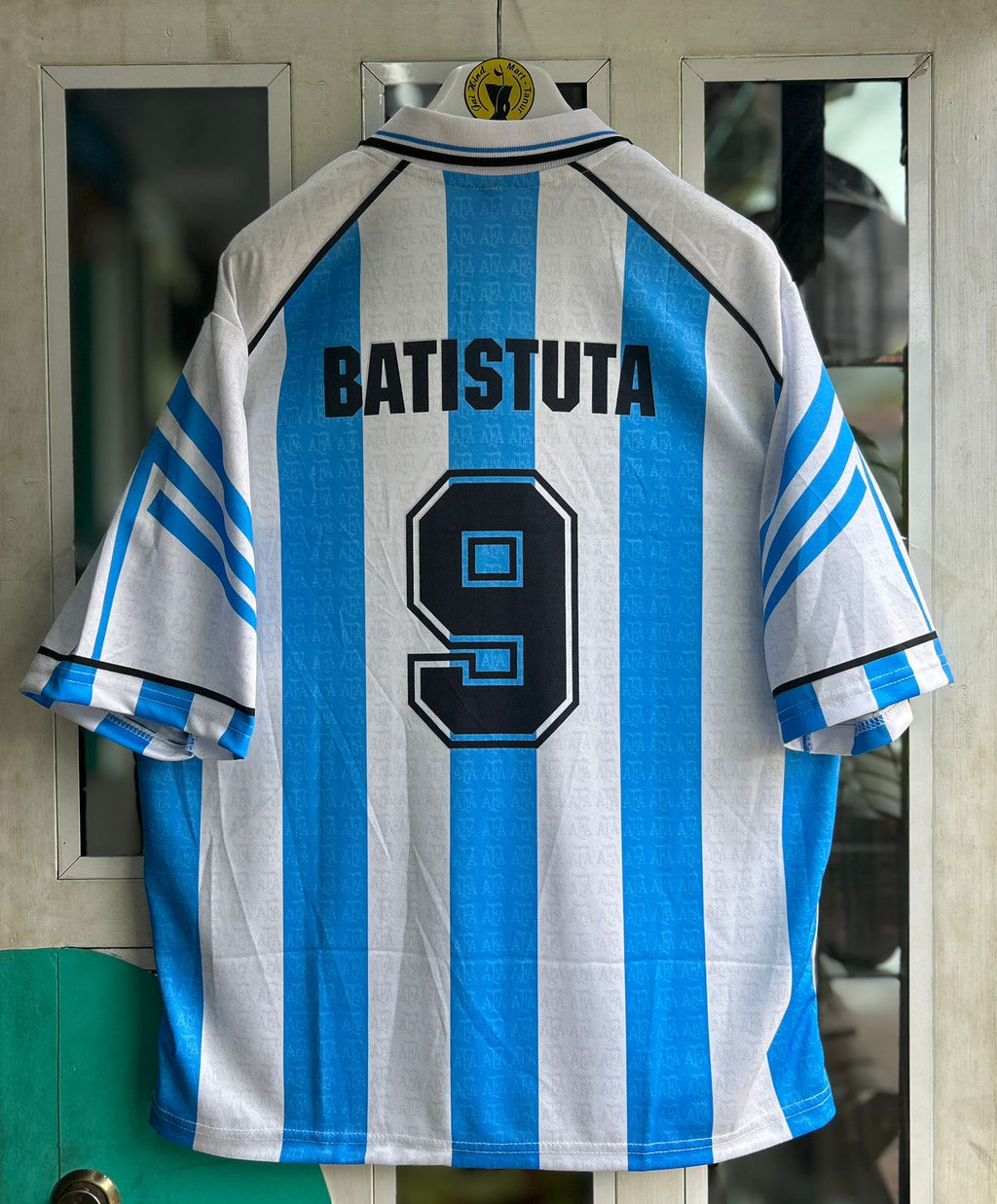 ARGENTINA 1997 HOME KIT, FIVESLEEVE POLO SUBLIMATION