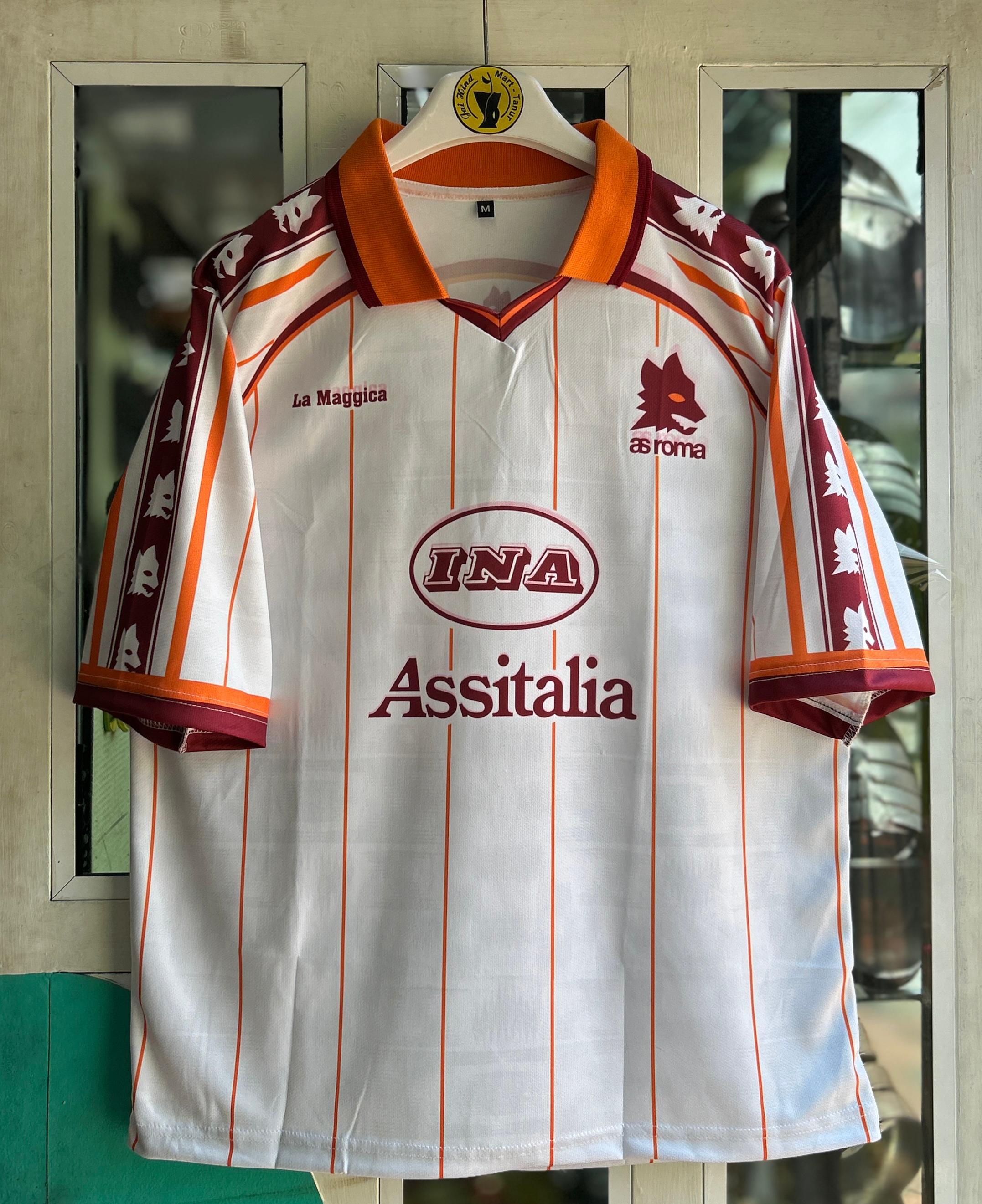 ROMA 1995-96 AWAY KIT, FIVESLEEVE POLO SUBLIMATION