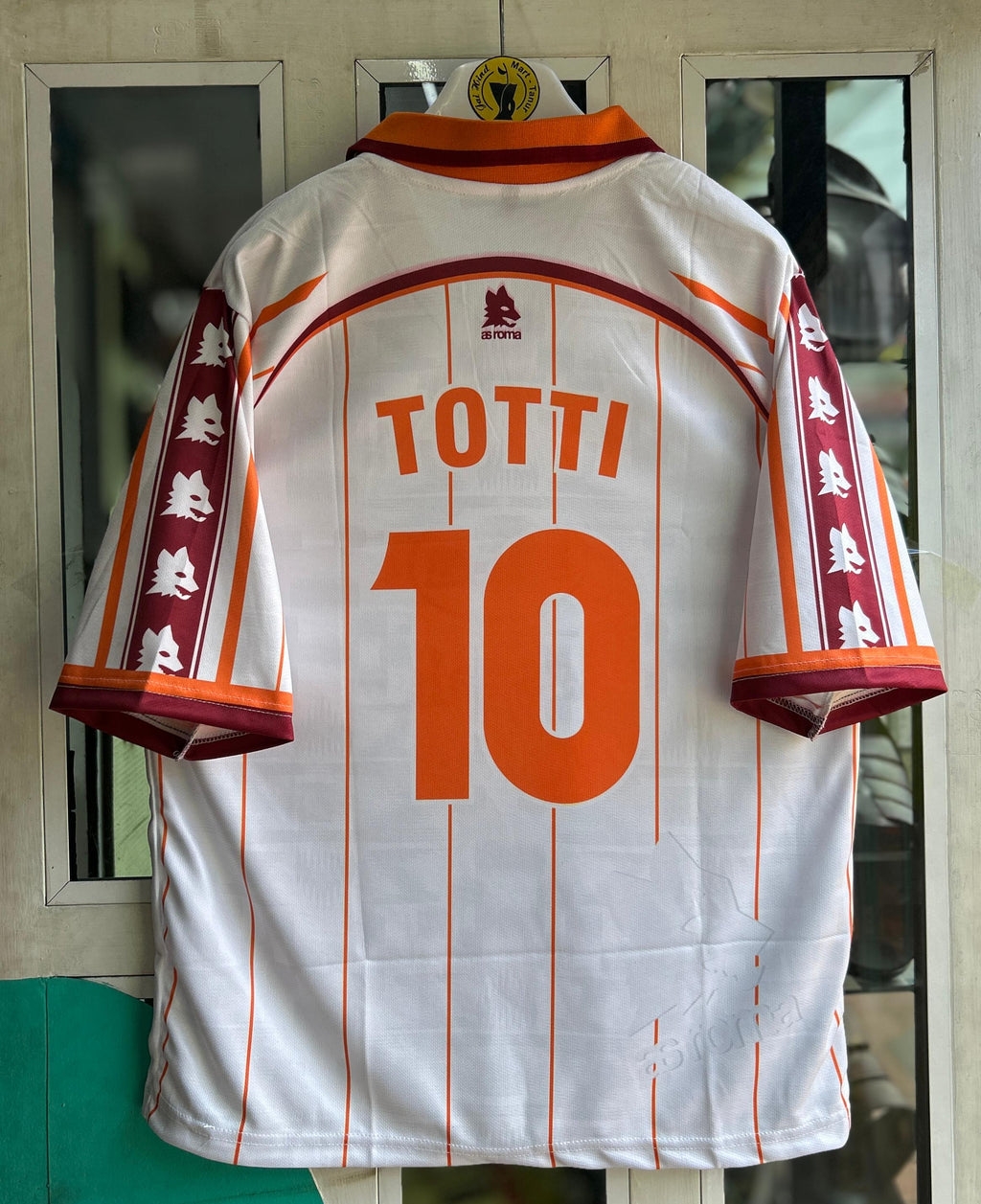 ROMA 1995-96 AWAY KIT, FIVESLEEVE POLO SUBLIMATION