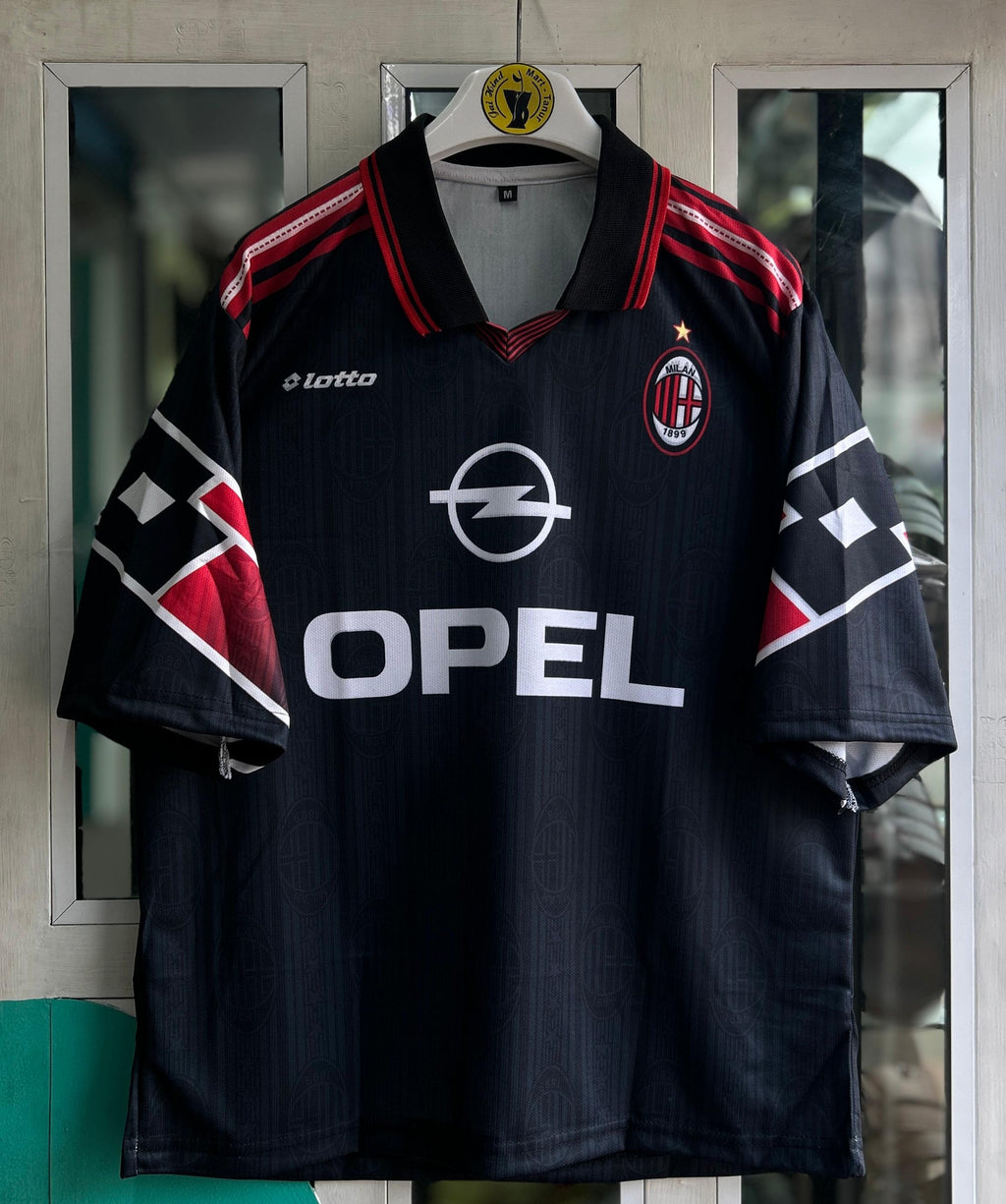 AC MILAN 1997-98 THIRD KIT, FIVESLEEVE POLO SUBLIMATION