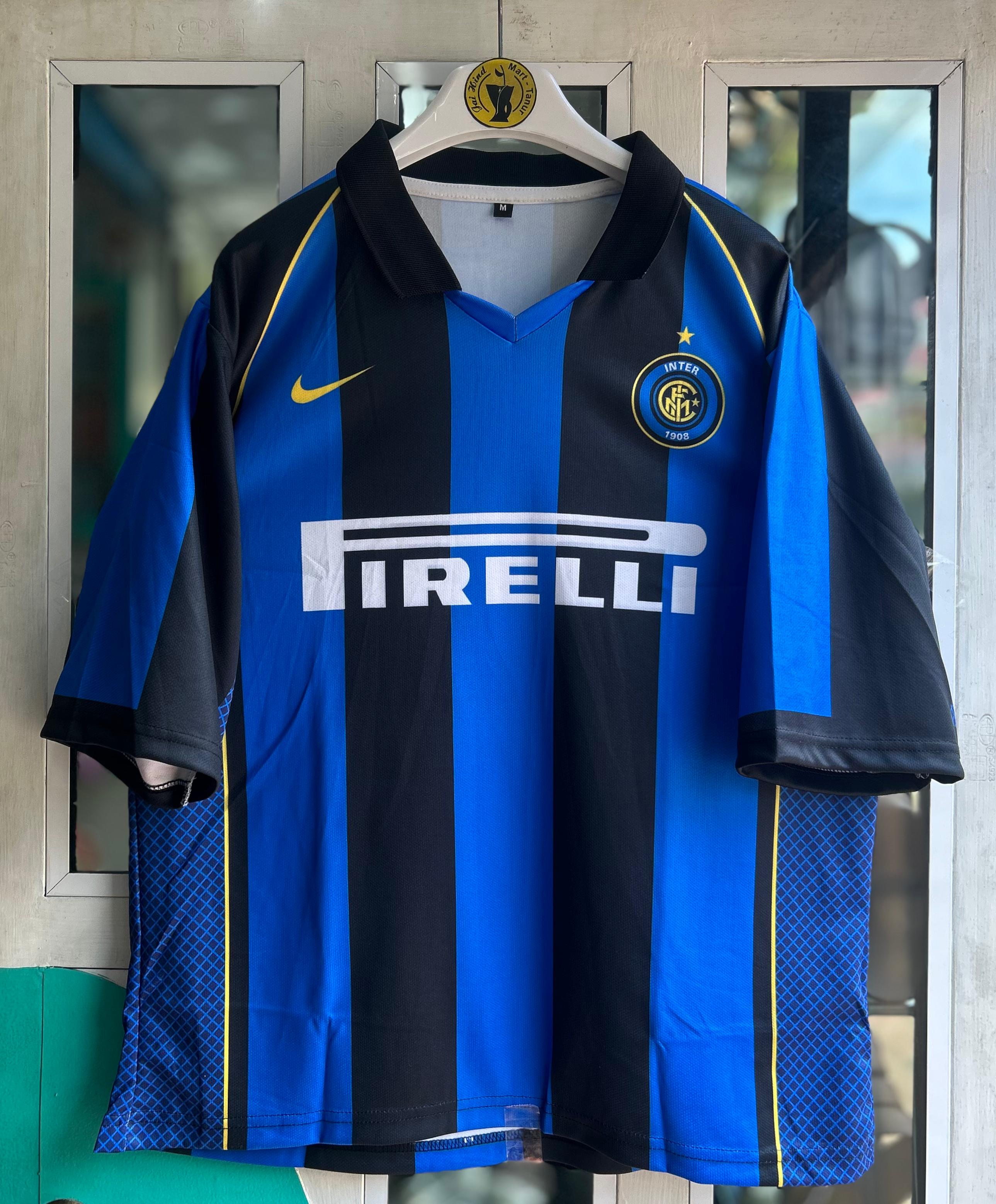 INTERMILAN 2001-02 HOME KIT, FIVESLEEVE POLO SUBLIMATION