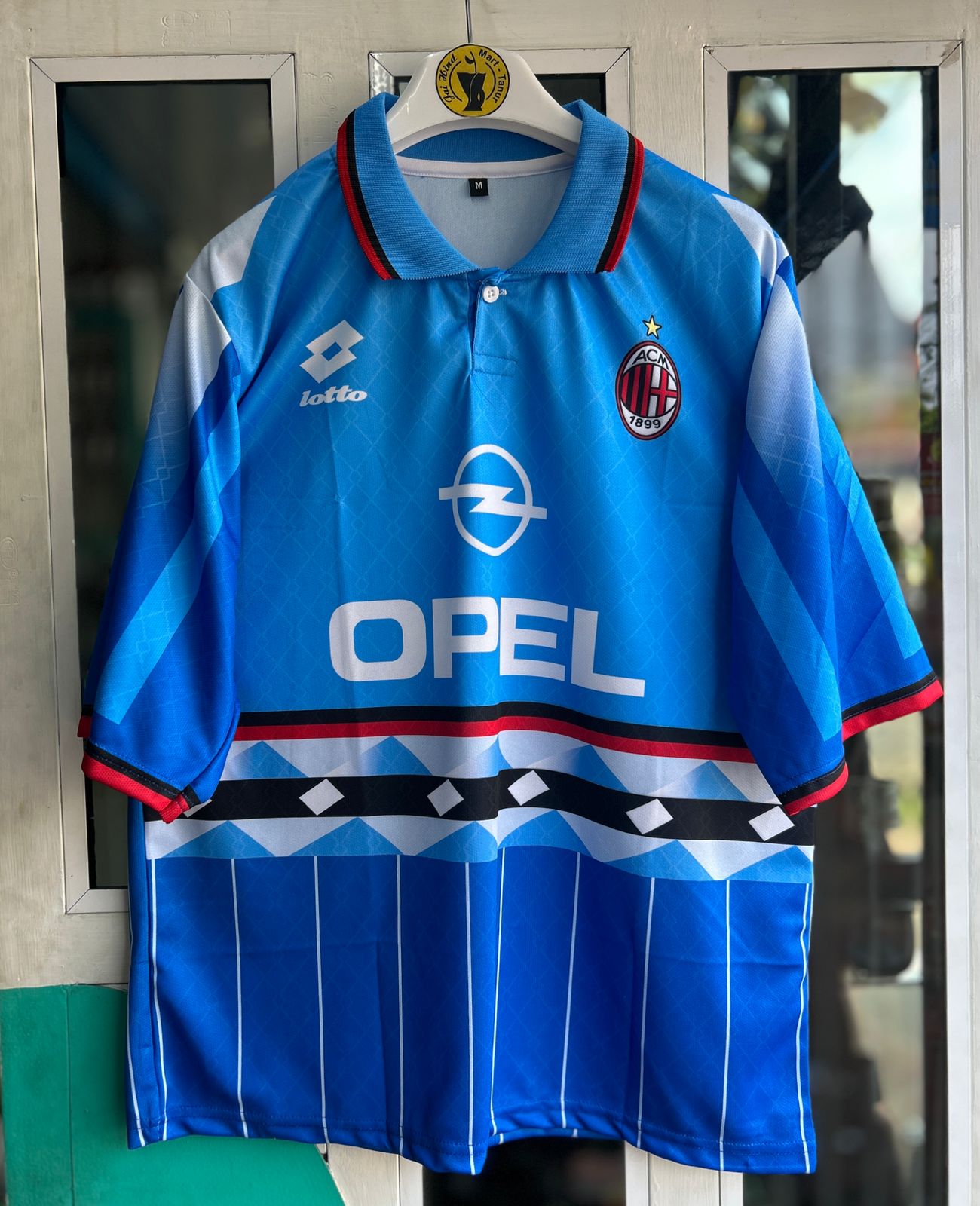 AC MILAN 1995-96 FOURTH KIT, FIVESLEEVE POLO SUBLIMATION