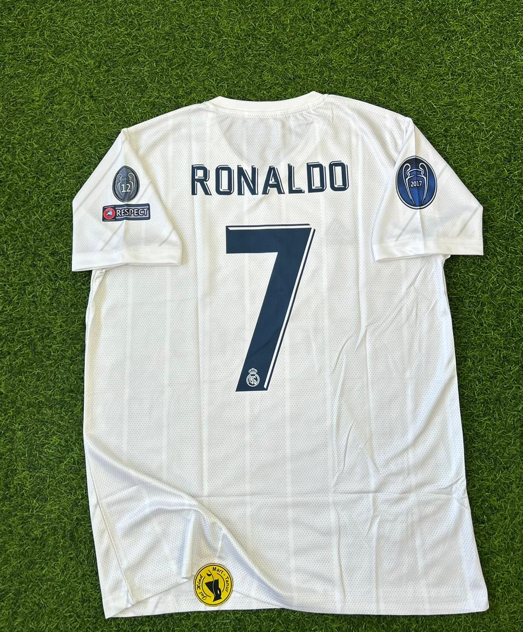 REAL MADRID 2017-18 HOME KIT, HALFSLEEVE EMBROIDERY