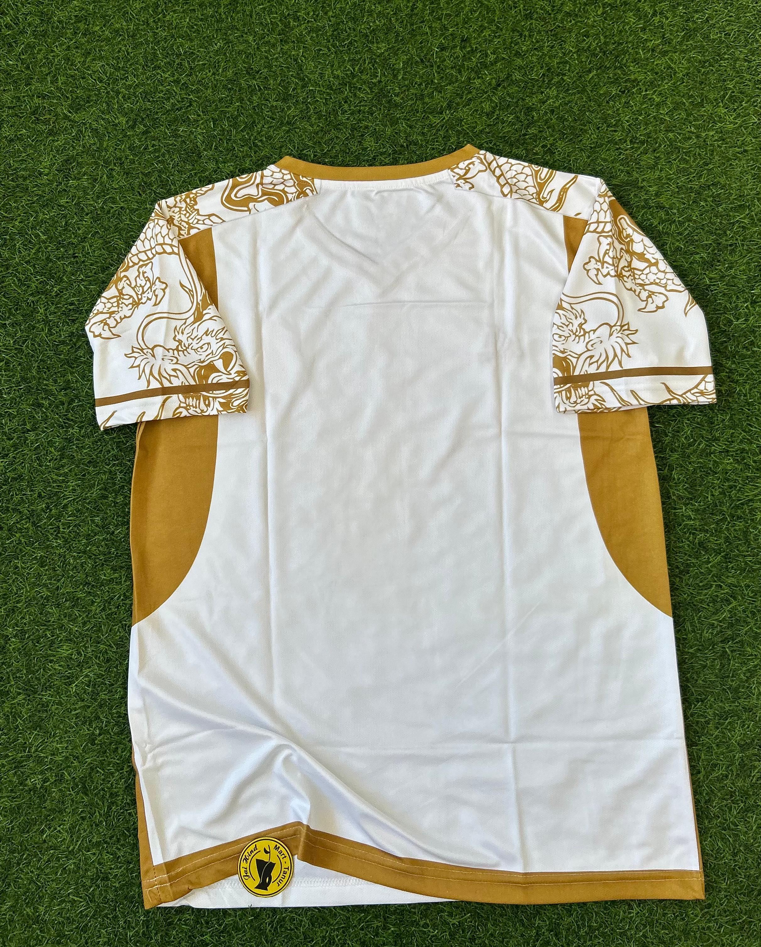 REAL MADRID 2024-25 GOLD DRAGON SPECIAL EDITION, HALFSLEEVE EMBROIDERY