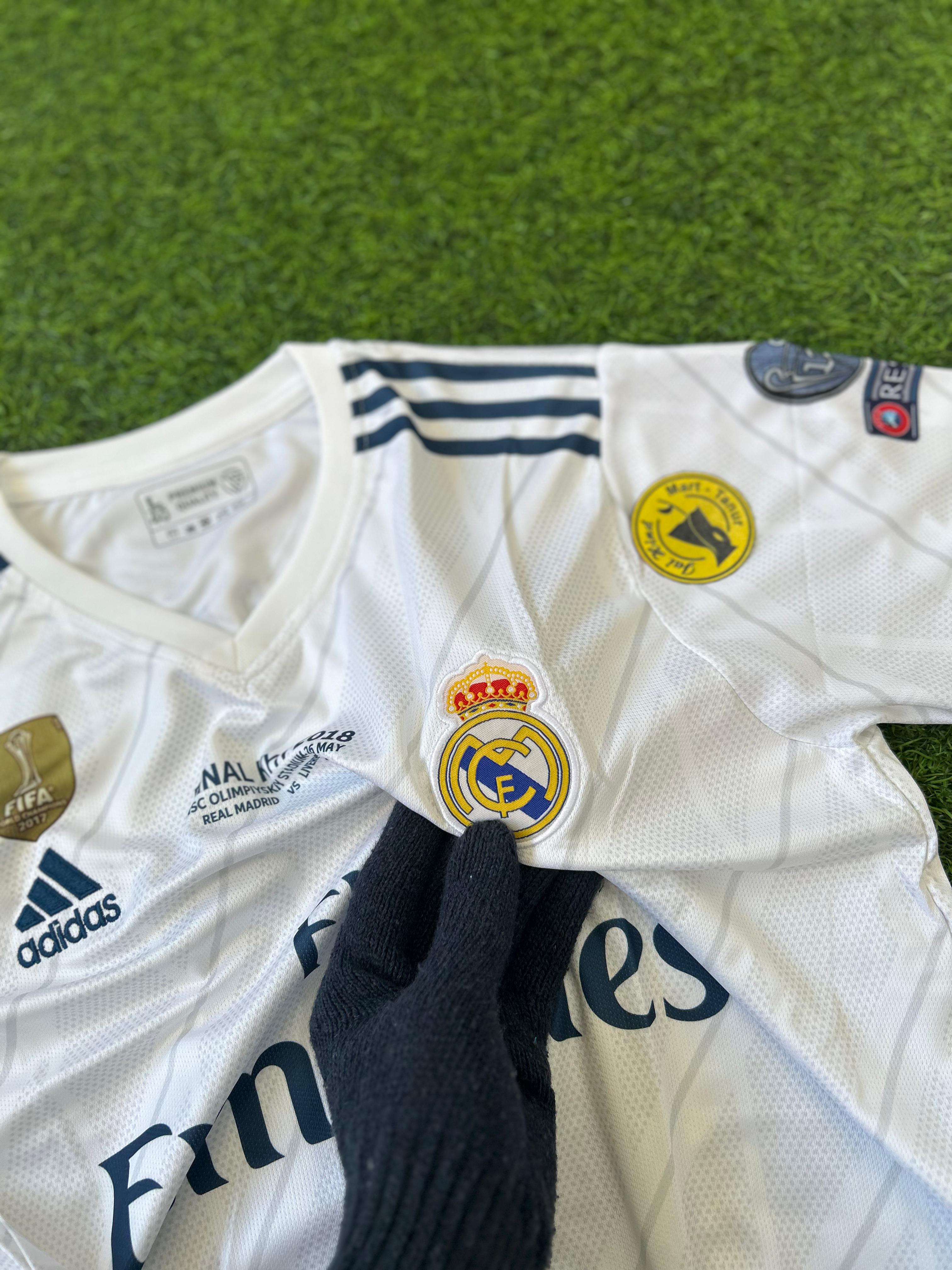 REAL MADRID 2017-18 HOME KIT, HALFSLEEVE EMBROIDERY
