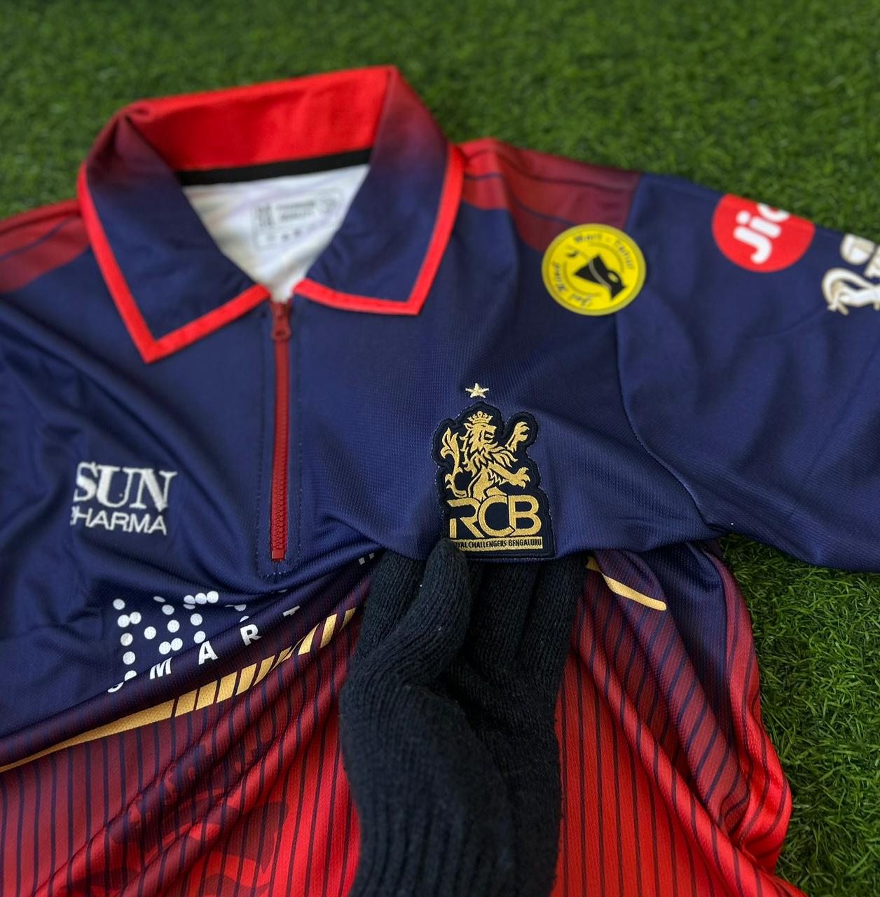 RCB 2026 IPL KIT, HALFSLEEVE POLO EMBROIDERY