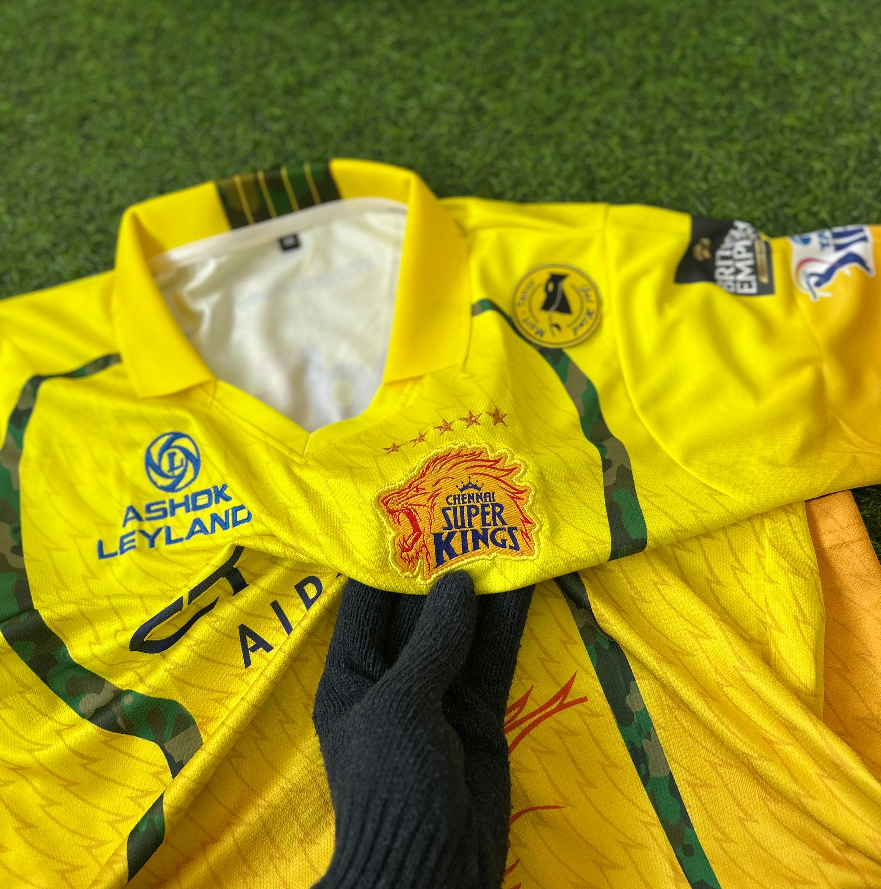 CHENNAI SUPER KINGS 2026 IPL KIT, HALFSLEEVE POLO EMBROILEDERY