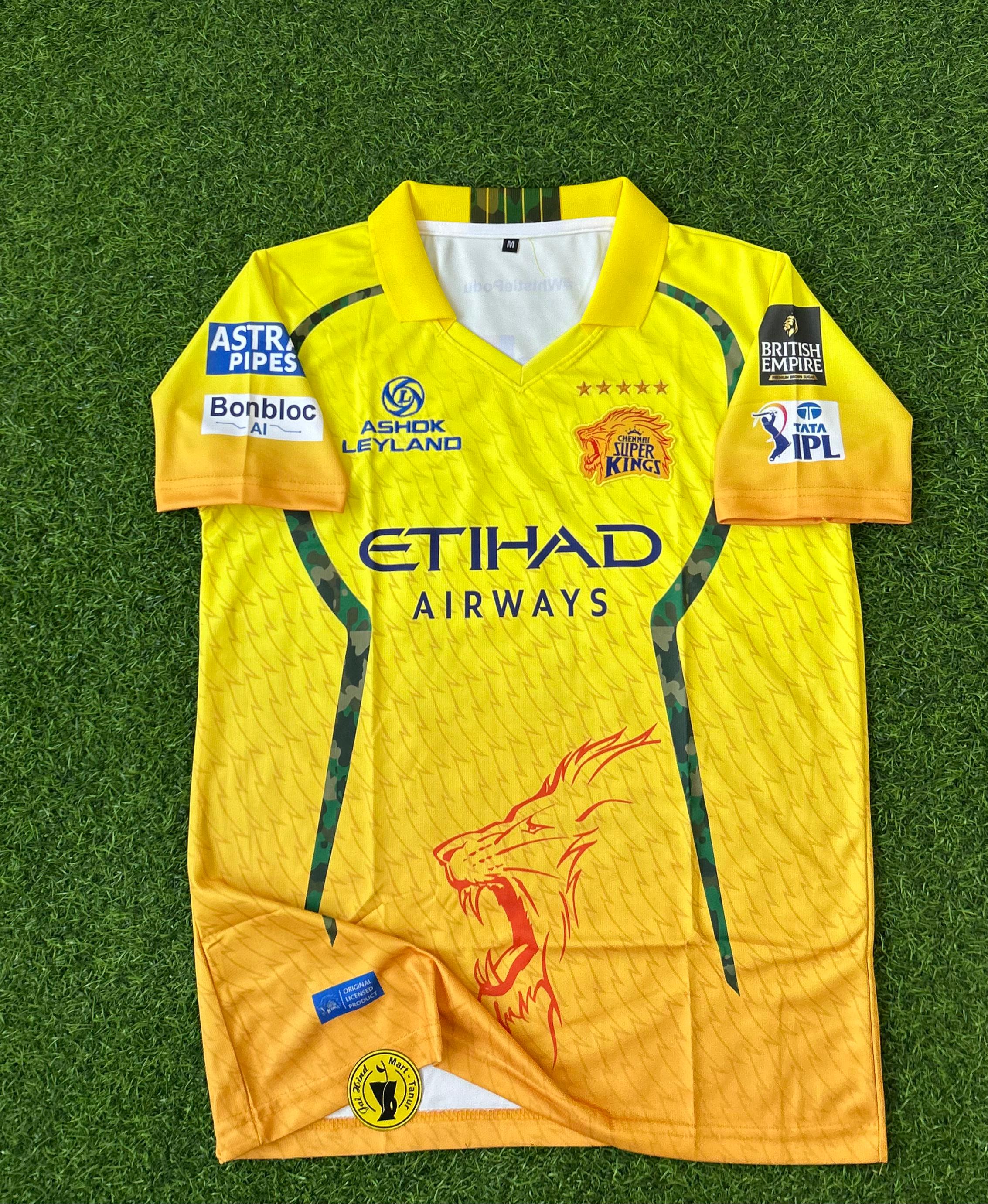 CHENNAI SUPER KINGS 2026 IPL KIT, HALFSLEEVE POLO EMBROILEDERY